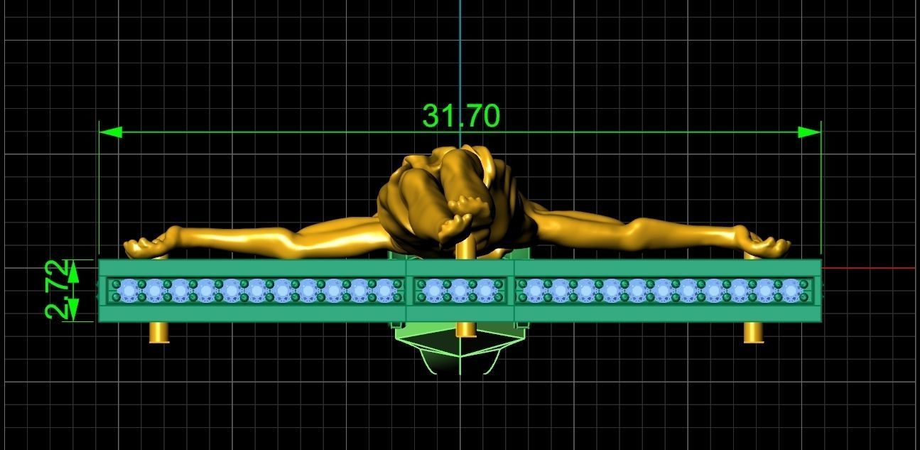 cross orthodox with the crucifix of jesus 993 3D print model_8