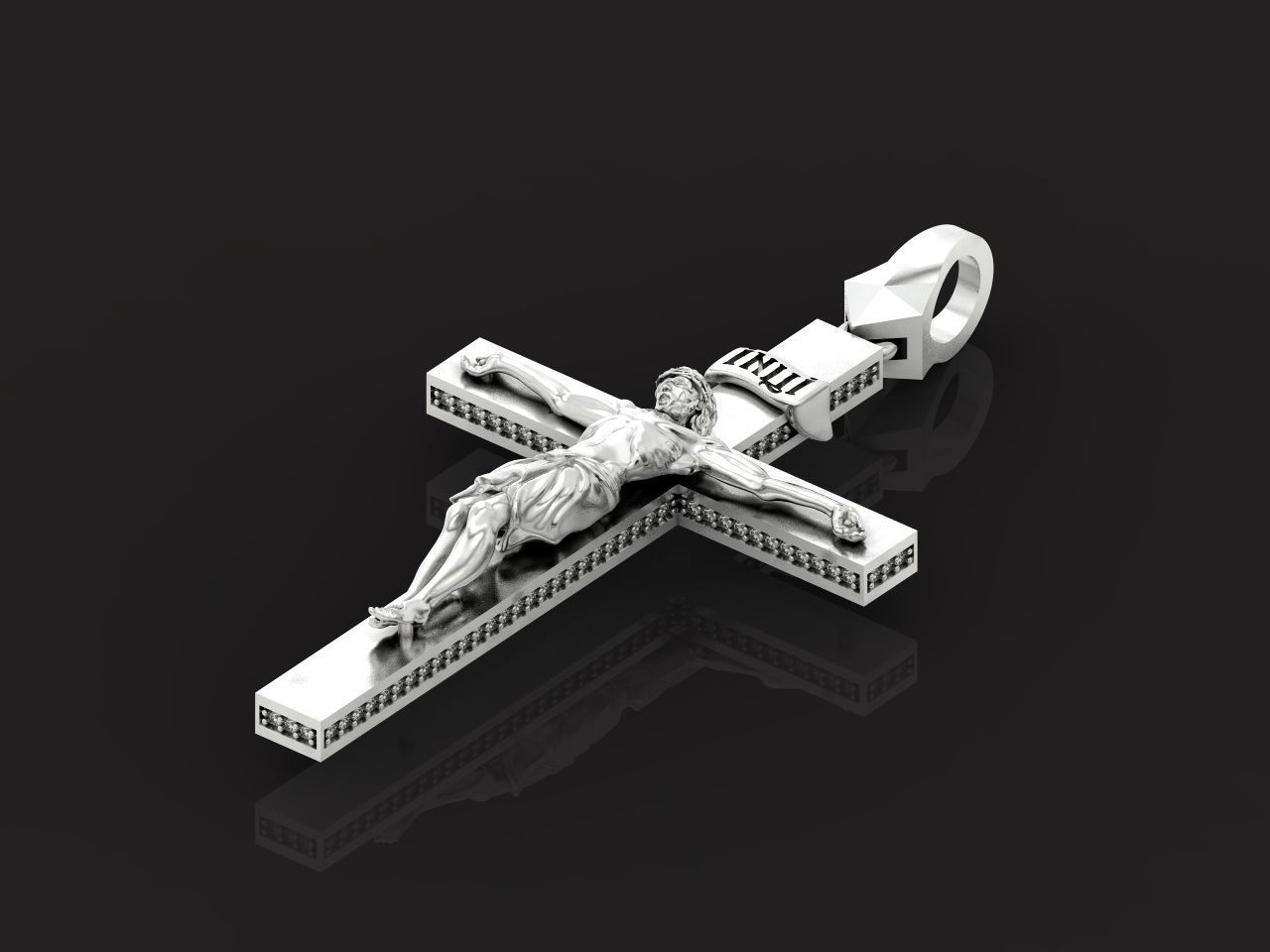 cross orthodox with the crucifix of jesus 993 3D print model_25