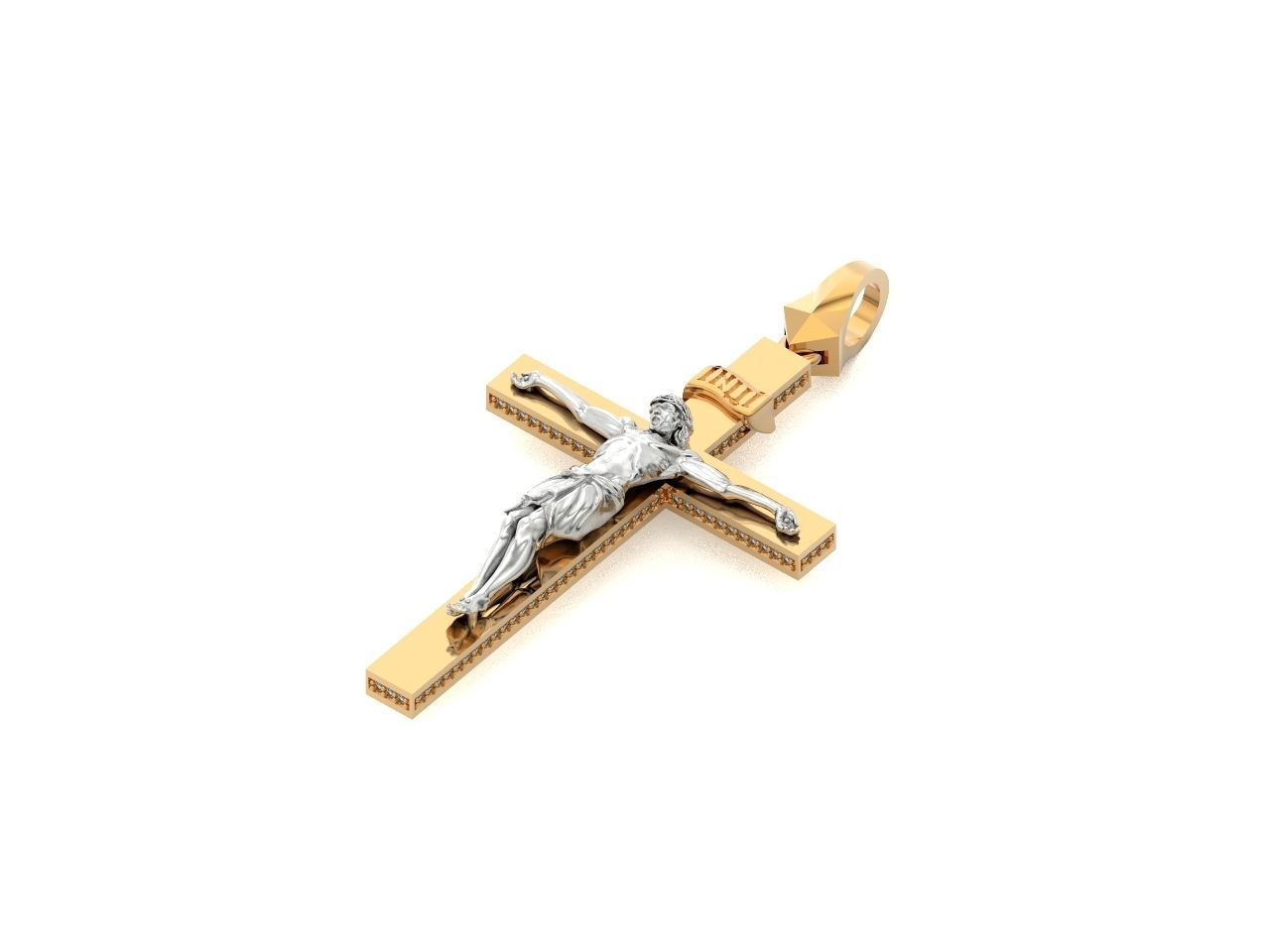 cross orthodox with the crucifix of jesus 993 3D print model_34