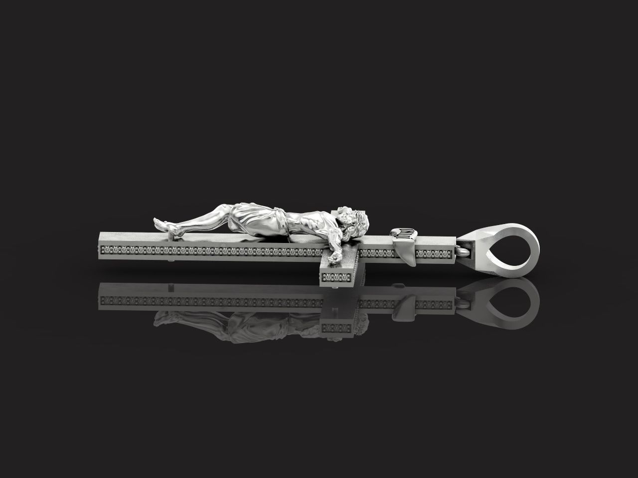 cross orthodox with the crucifix of jesus 993 3D print model_24