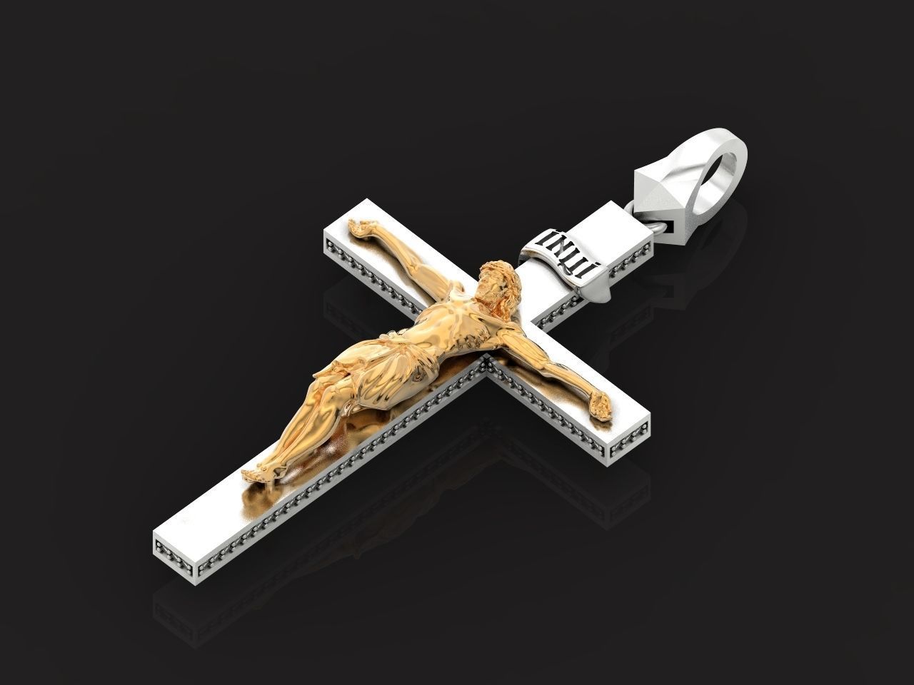 cross orthodox with the crucifix of jesus 993 3D print model_27