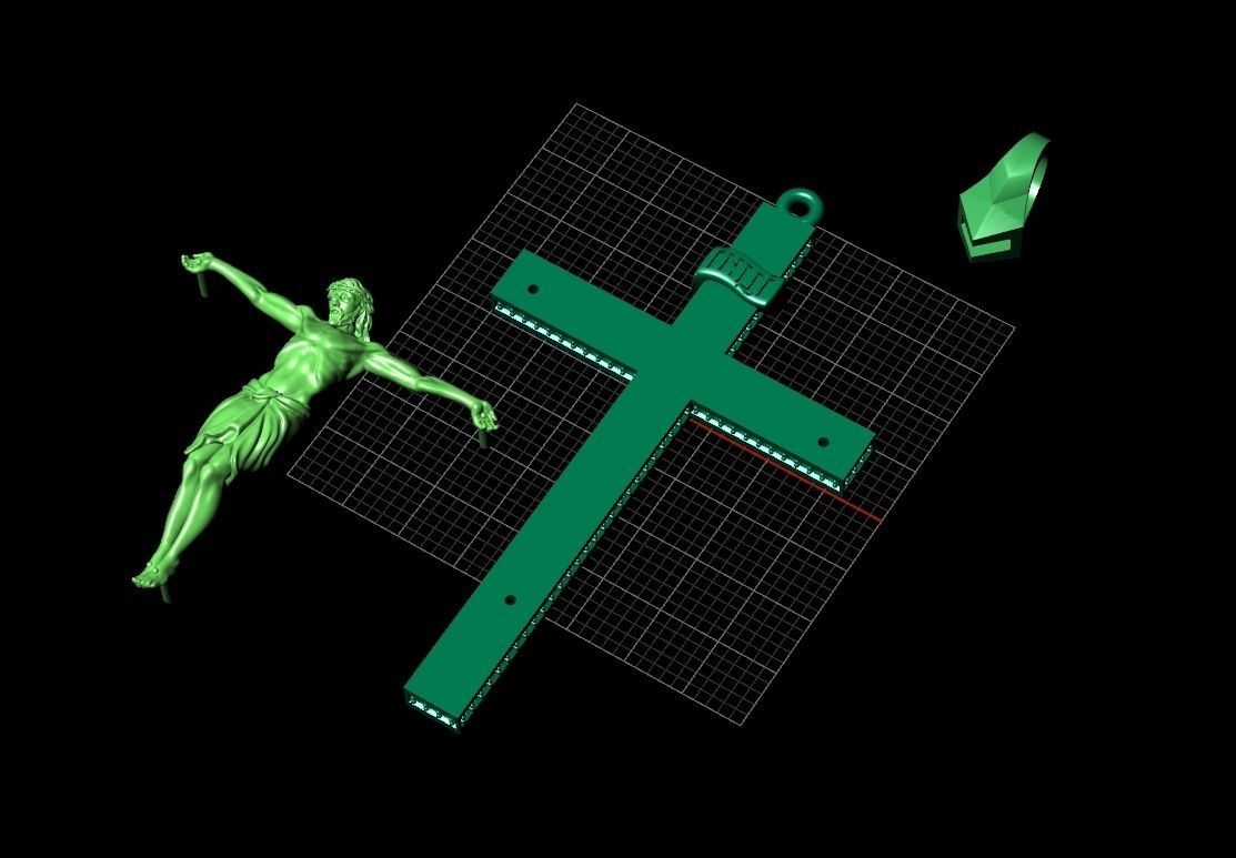 cross orthodox with the crucifix of jesus 993 3D print model_10