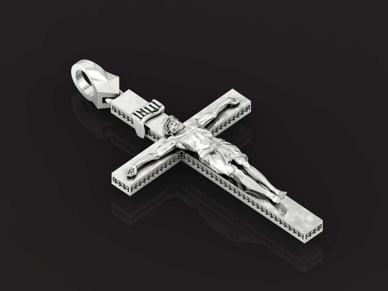 cross orthodox with the crucifix of jesus 993 3D print model_22