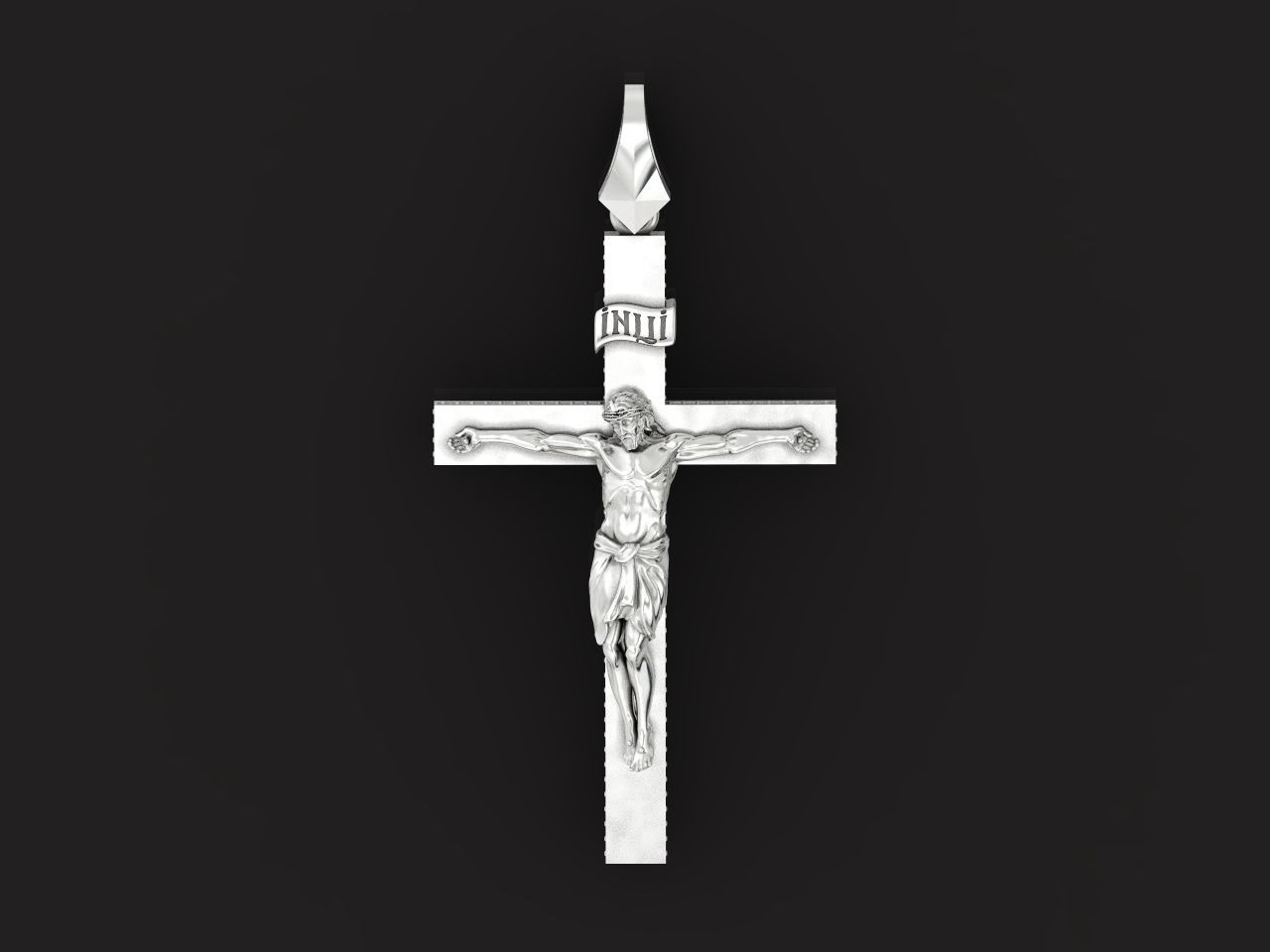 cross orthodox with the crucifix of jesus 993 3D print model_20