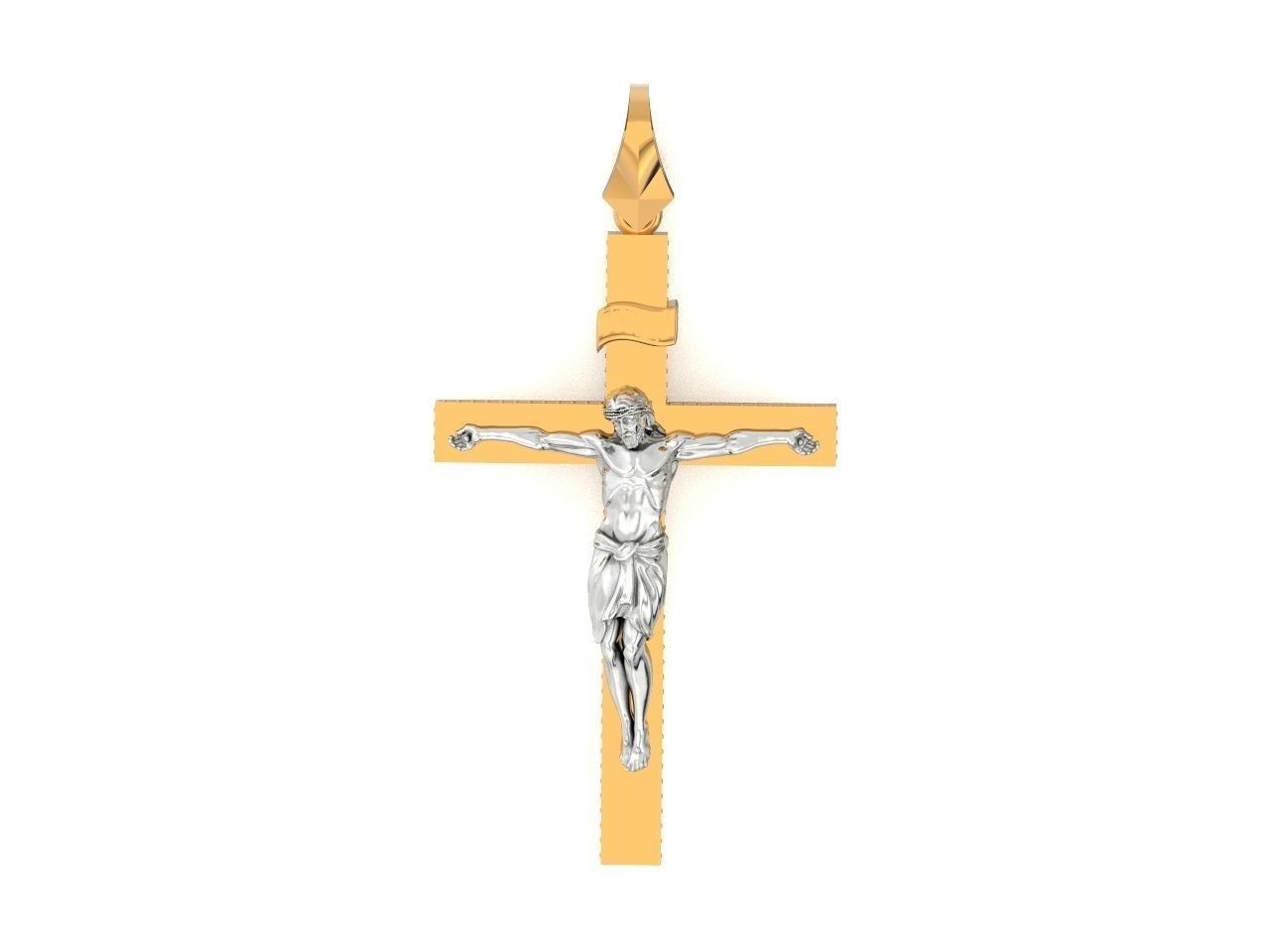 cross orthodox with the crucifix of jesus 993 3D print model_31
