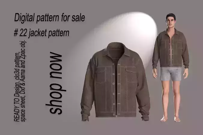 22 jacket pattern for men