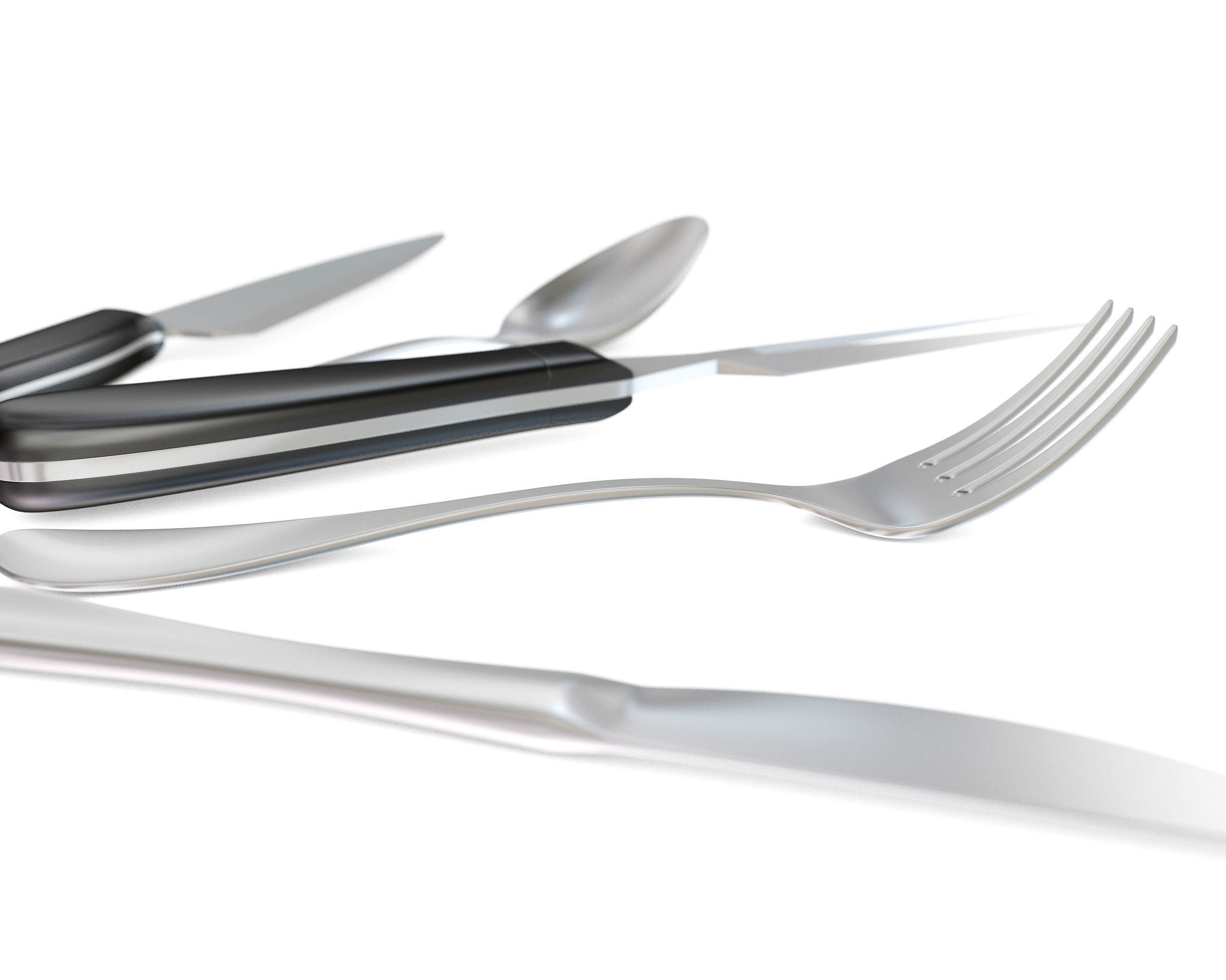 Cutlery Set 3D model_3