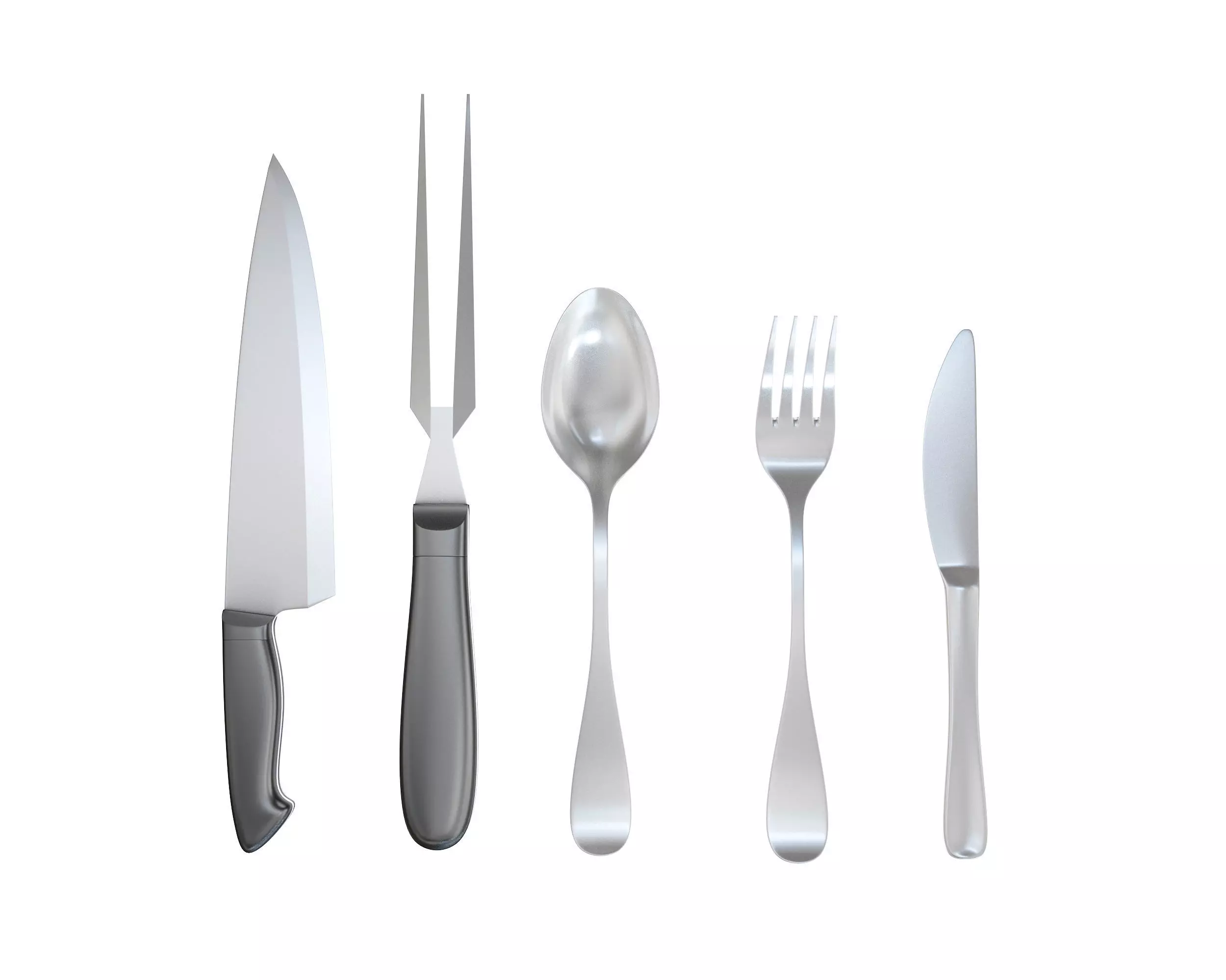 Cutlery Set 3D model_0