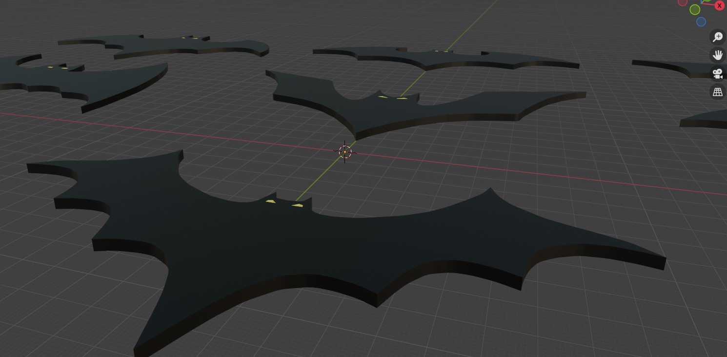 Ornamental bats 3D print model_8