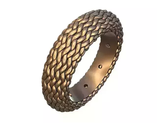 heavy weave ring us size 8