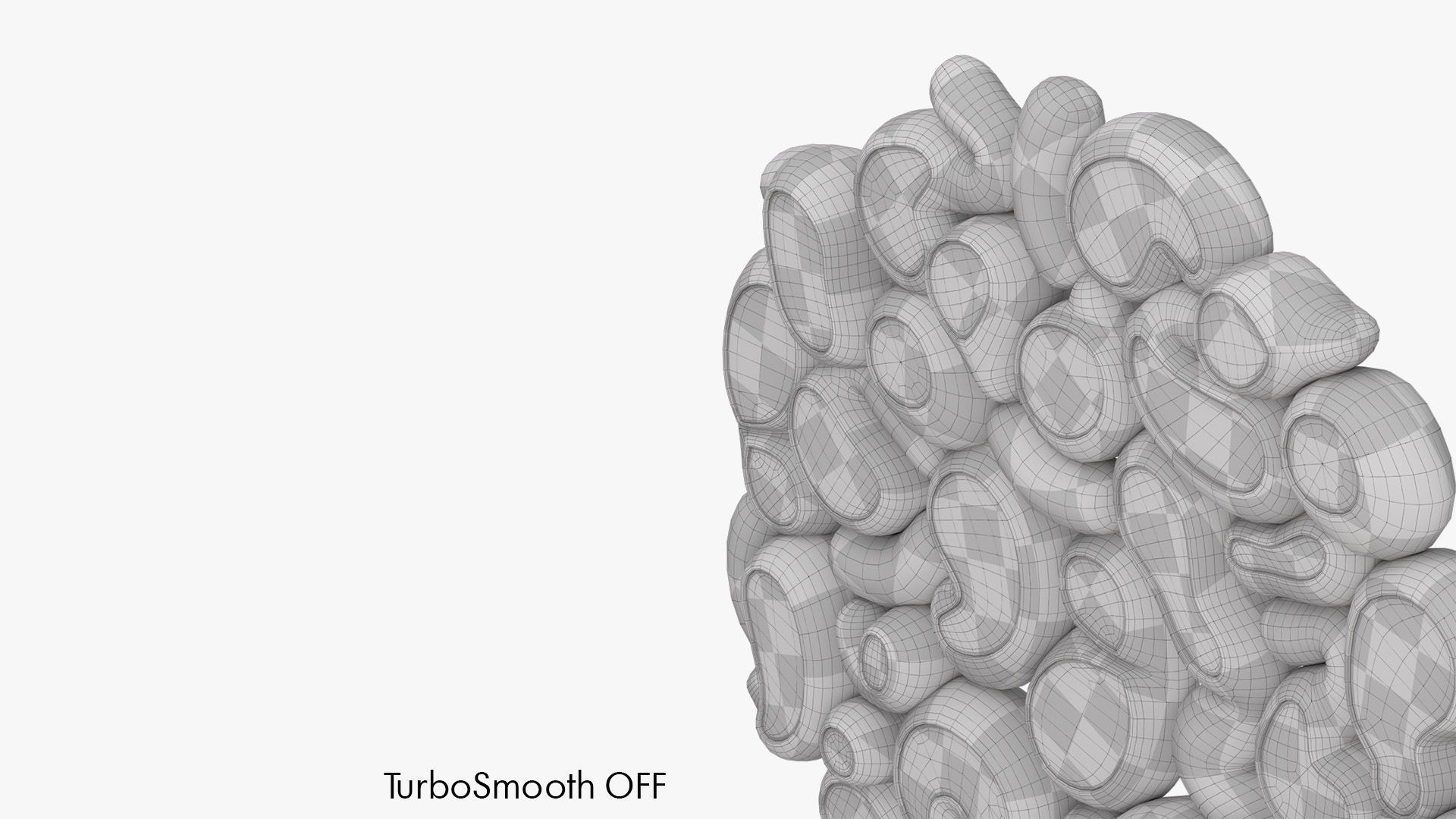 Bubble Golden Mirror 3D model_8