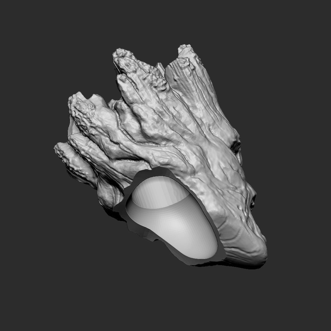 Groot - Guardians of The Galaxy head 3D print model_5