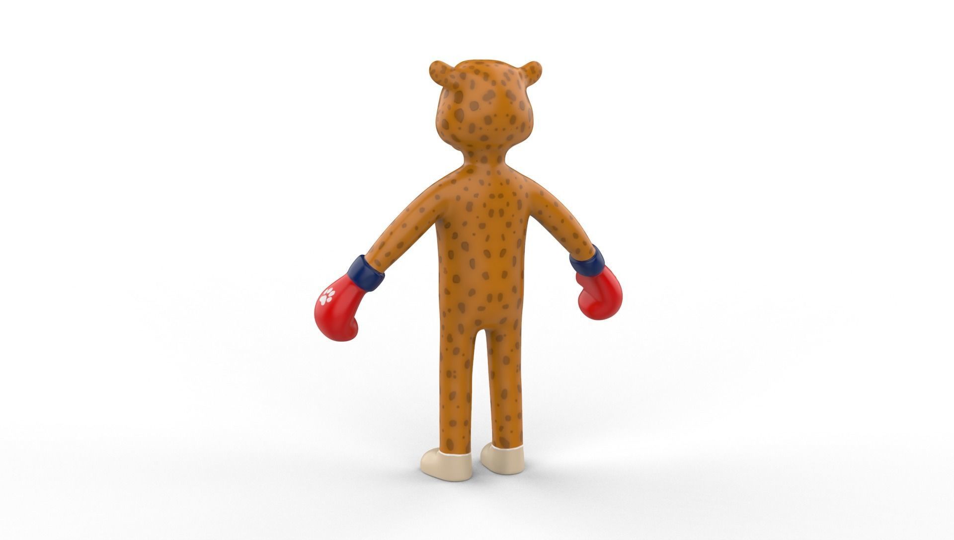 Boxing Cheetah Animal Animated Low-poly 3D model_13