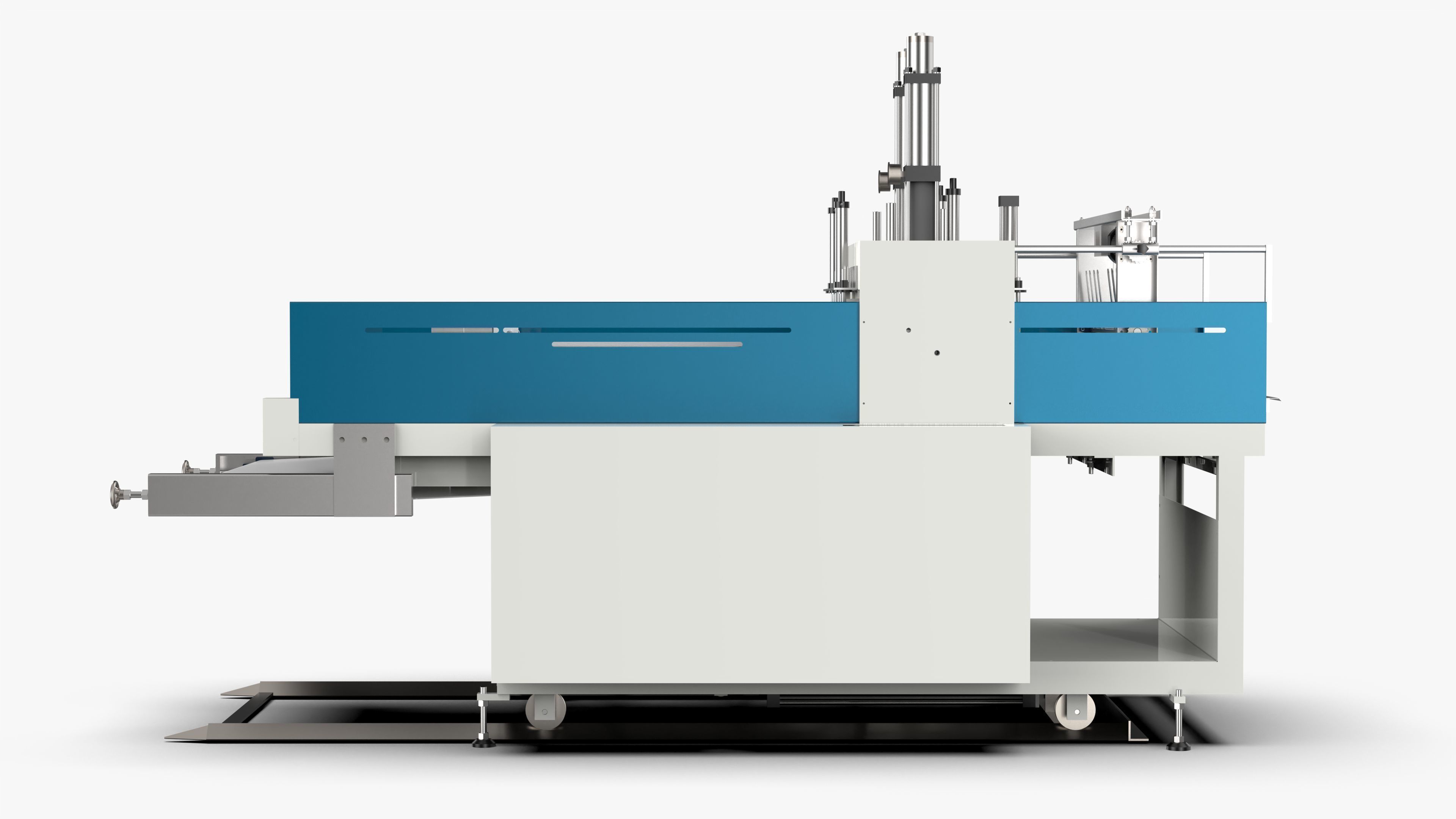 Automatic Plastic T-shirt Bag Making Machine 3D model_8