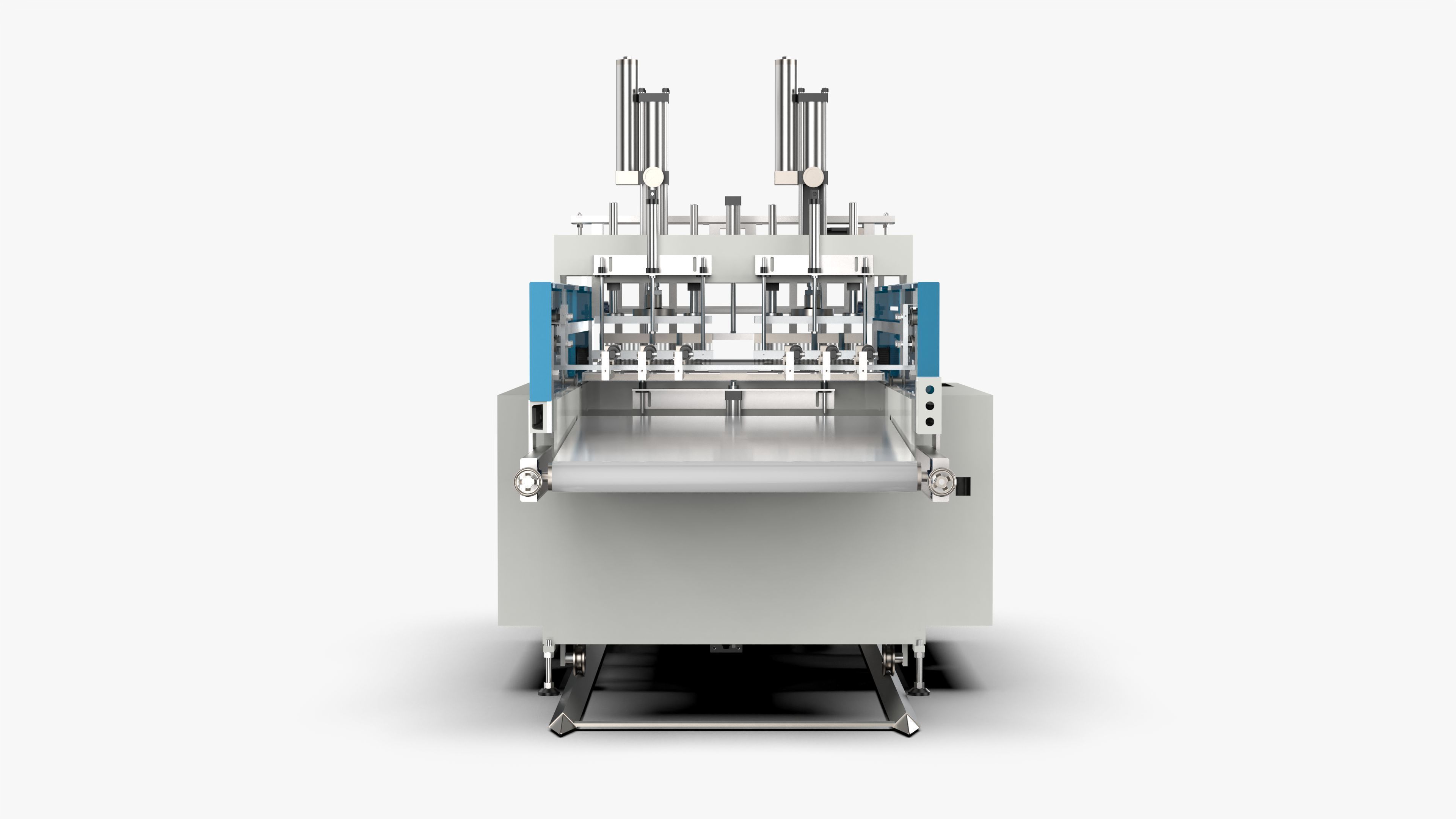 Automatic Plastic T-shirt Bag Making Machine 3D model_5