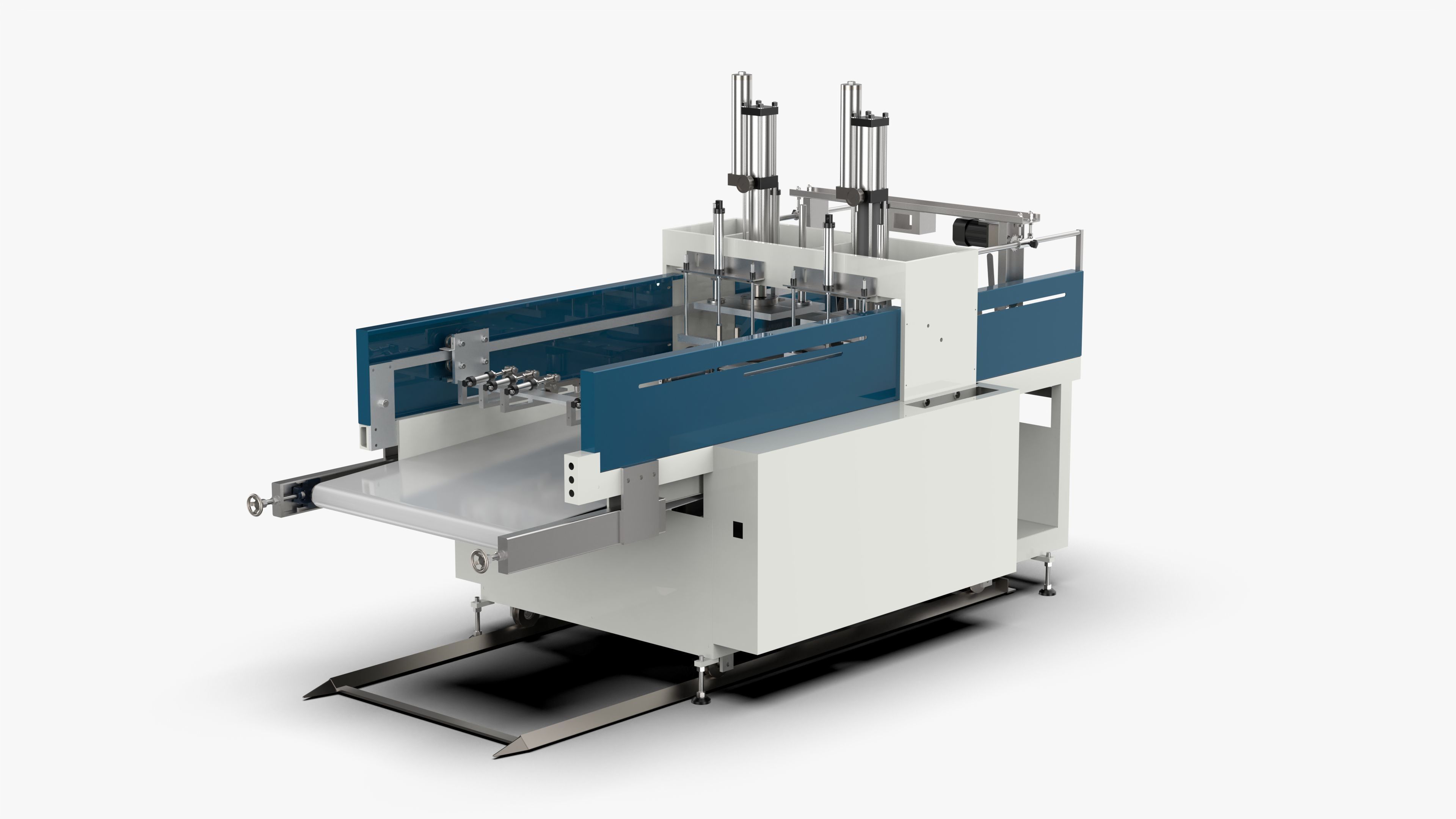 Automatic Plastic T-shirt Bag Making Machine 3D model_1