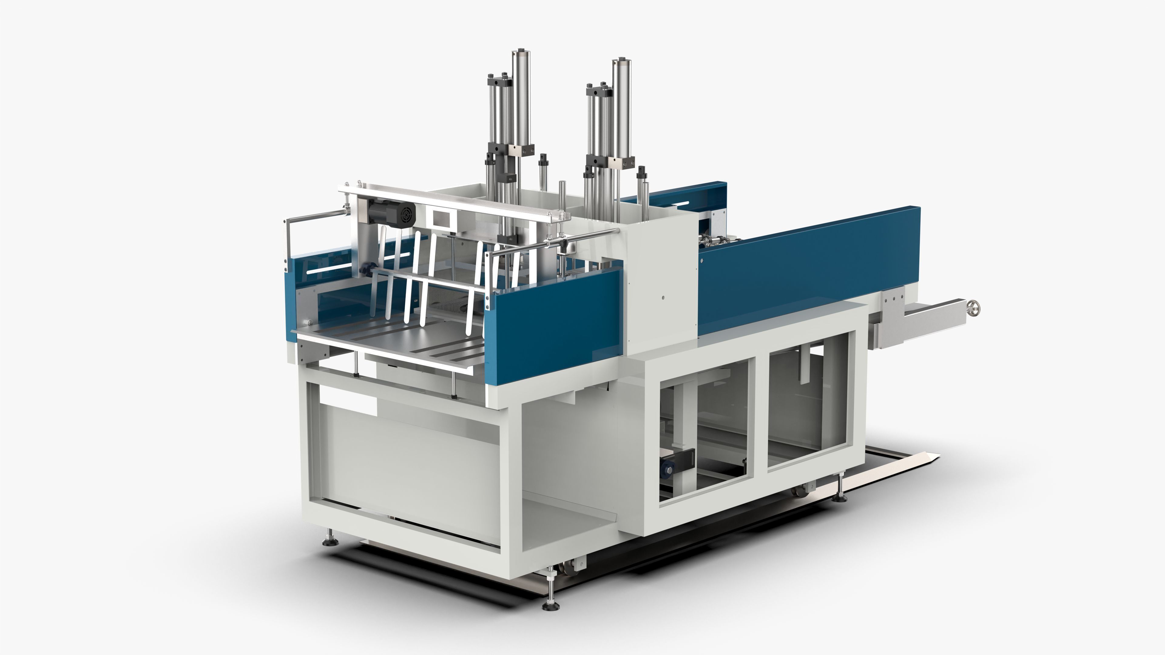 Automatic Plastic T-shirt Bag Making Machine 3D model_3