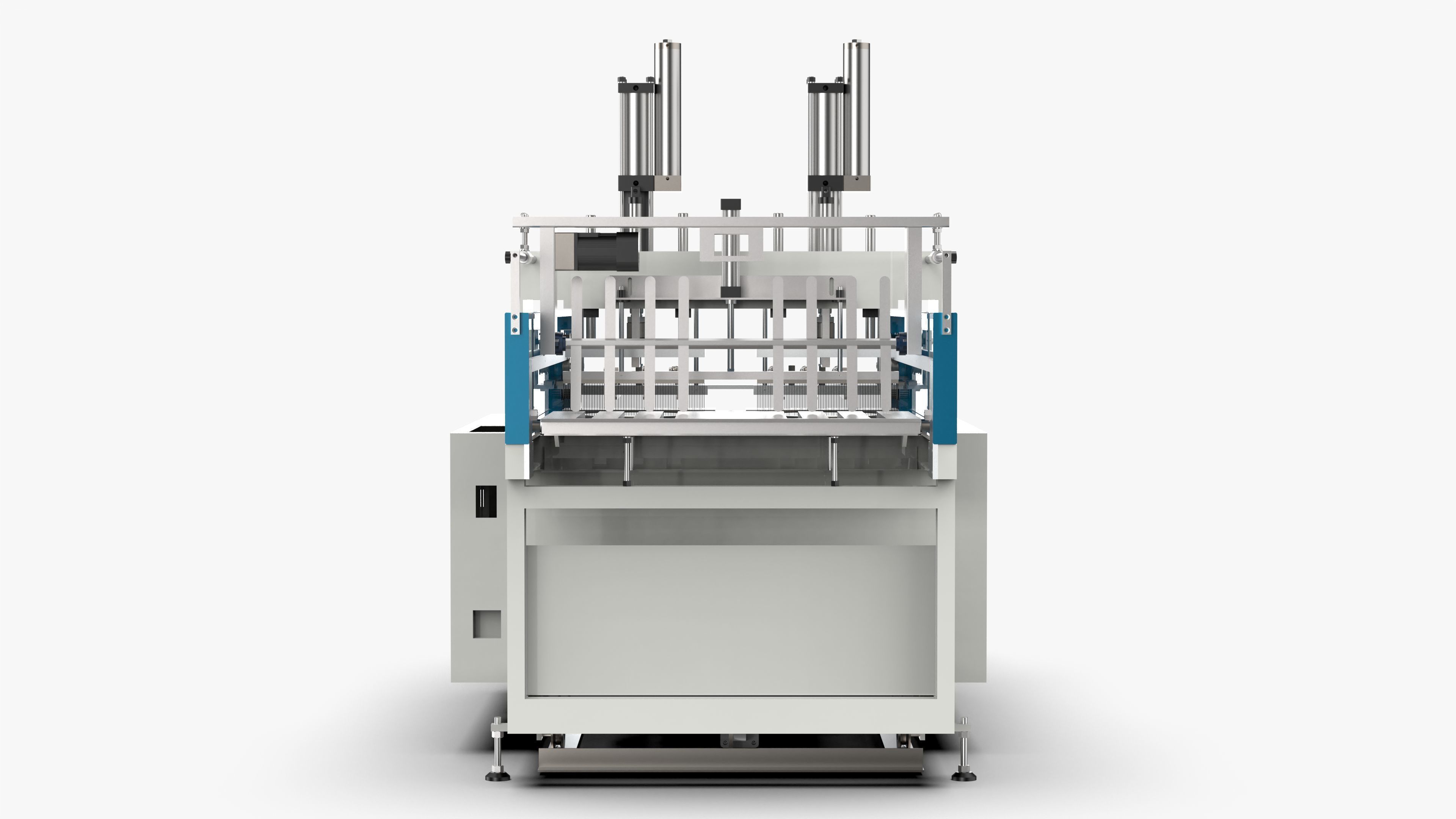 Automatic Plastic T-shirt Bag Making Machine 3D model_7