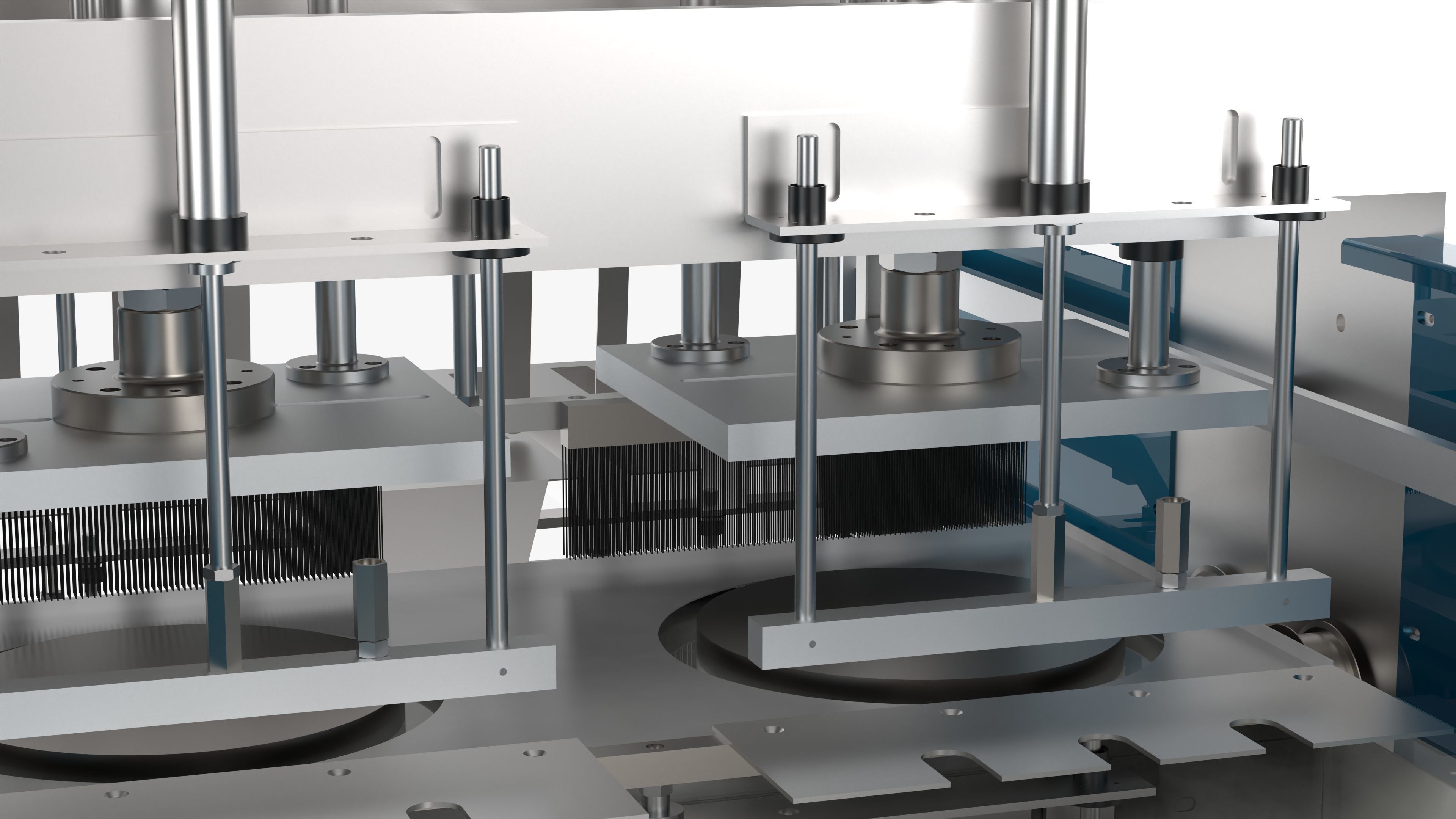 Automatic Plastic T-shirt Bag Making Machine 3D model_15