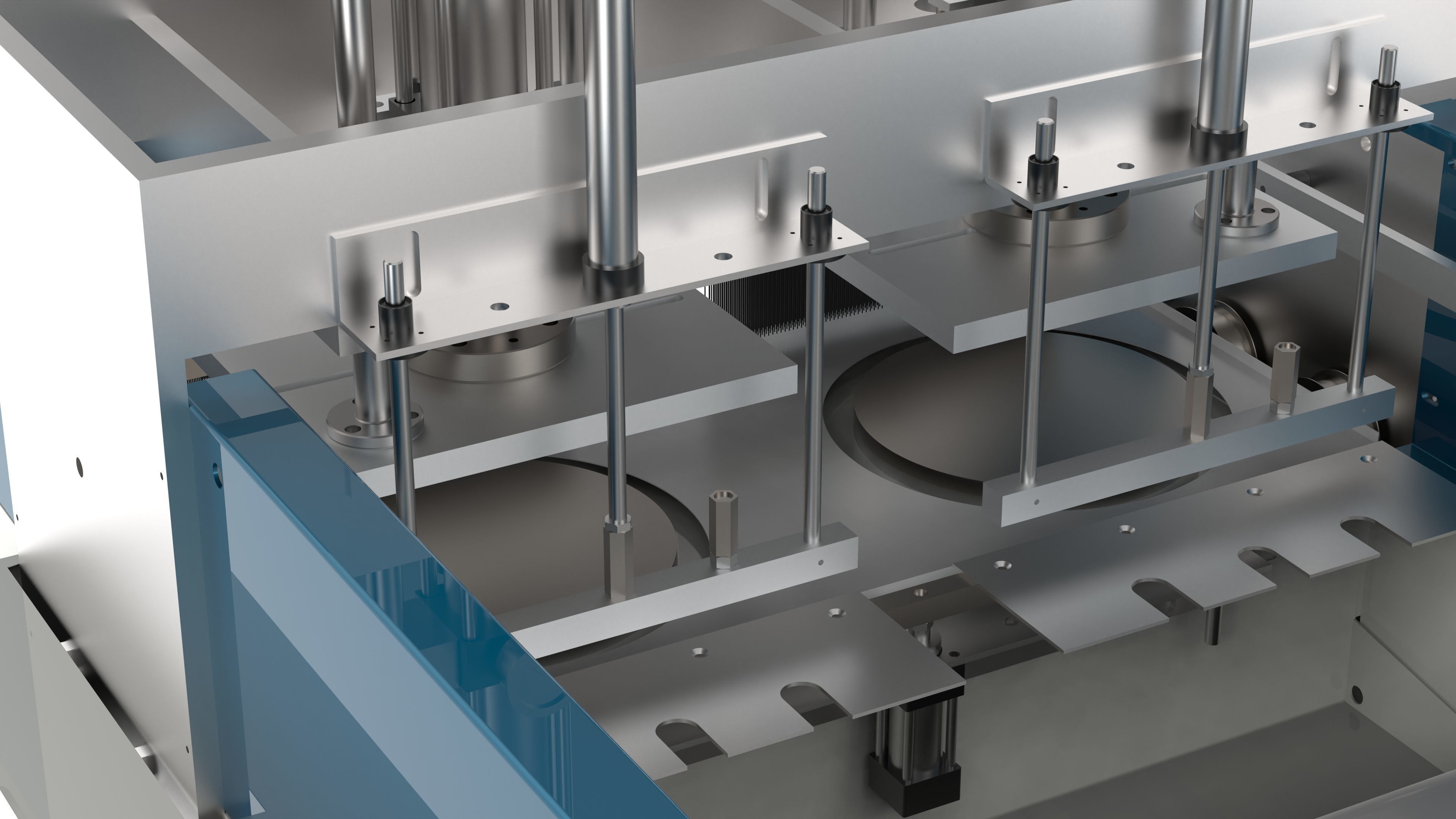 Automatic Plastic T-shirt Bag Making Machine 3D model_12