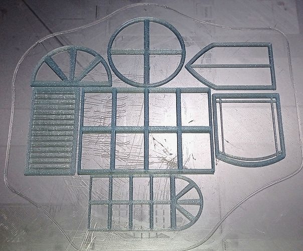 Ventanas Cuadriculadas Free 3D print model