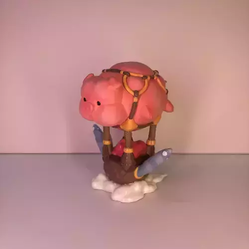 VALENTINE HOT AIR PIGGY 3D print model