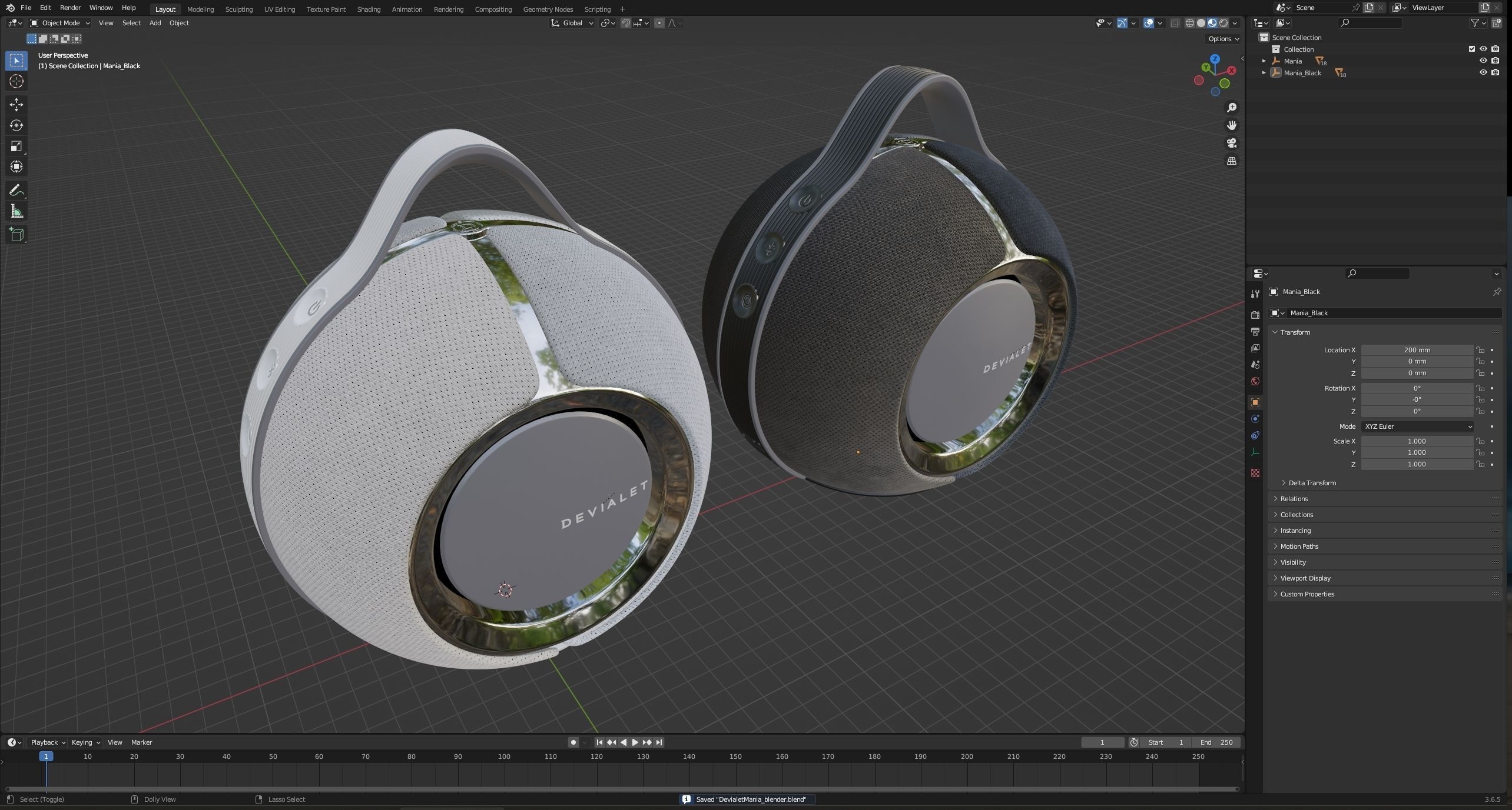 Devialet Mania - Portable Speaker 3D model_11