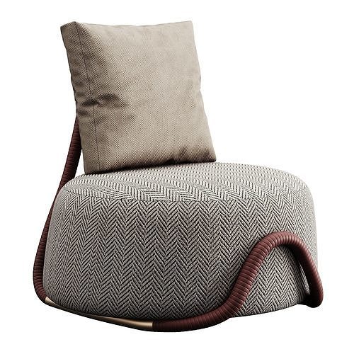 Paolo Castelli BABOU Lounge 3D model 2