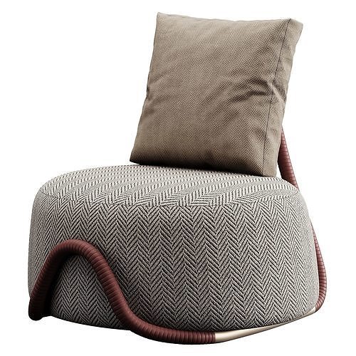 Paolo Castelli BABOU Lounge 3D model 5