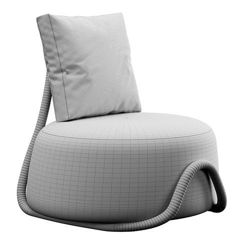 Paolo Castelli BABOU Lounge 3D model 7