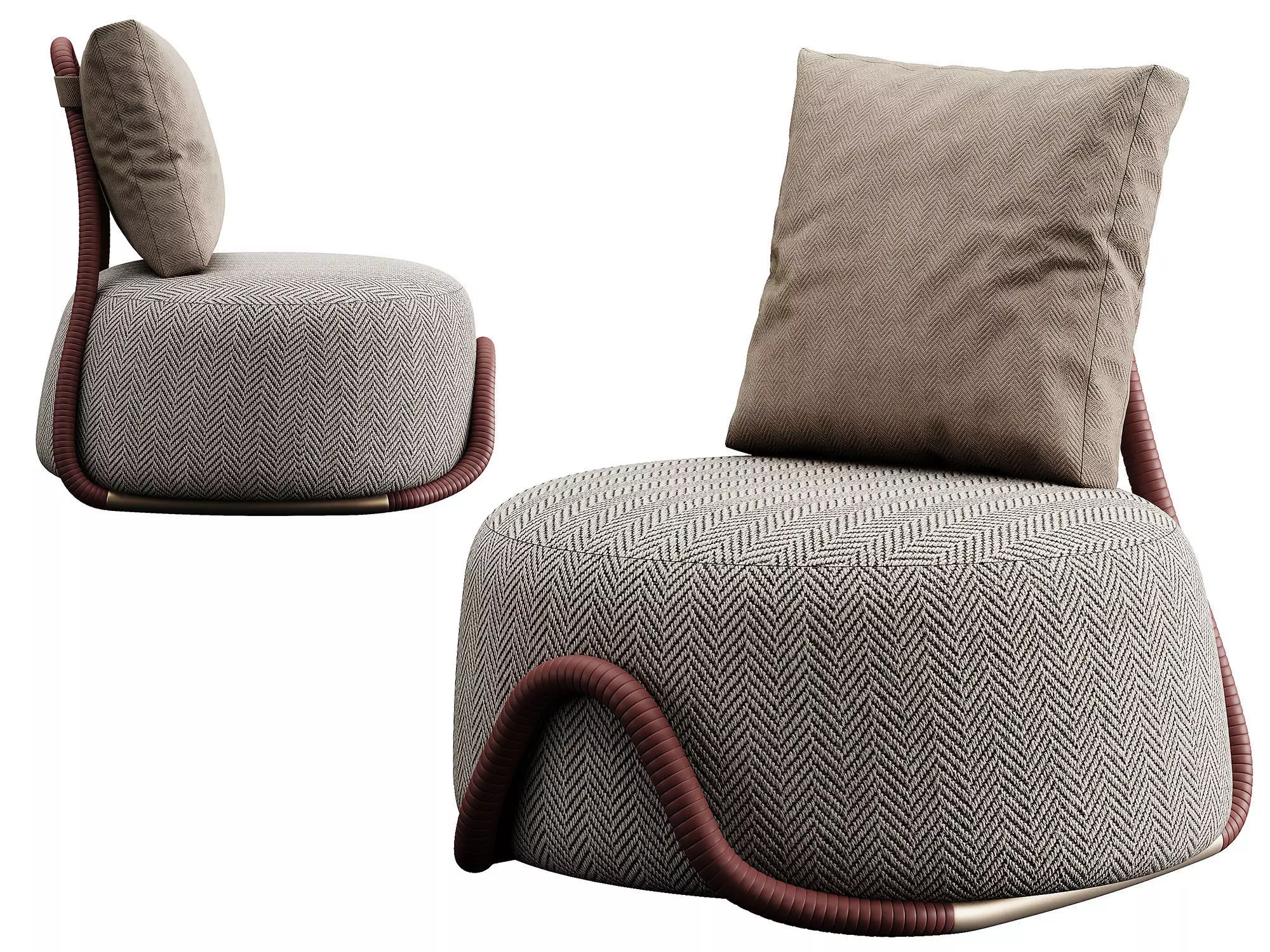 Paolo Castelli BABOU Lounge 3D model_0