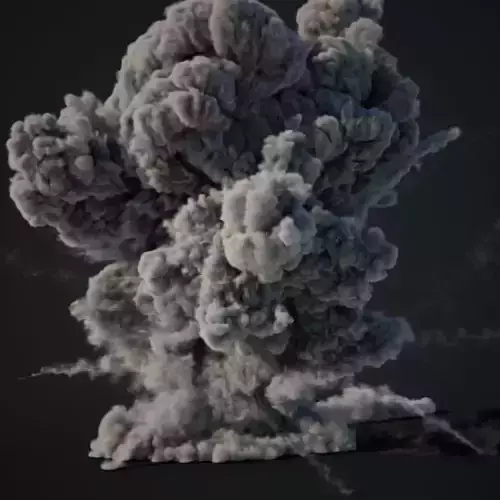 VDB Animated Explosion 9 vol1 3D model