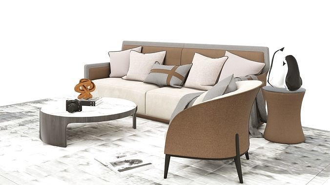 Sofa - Lumion file 3D model 3D model 3D model