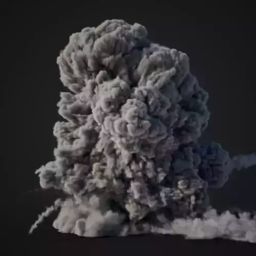 VDB Animated Explosion 8 vol1 3D model