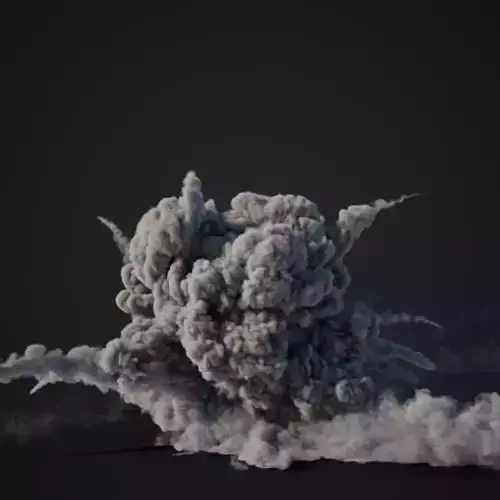 VDB Animated Explosion 6 vol1 3D model