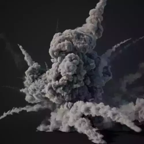 VDB Animated Explosion 5 vol1 3D model