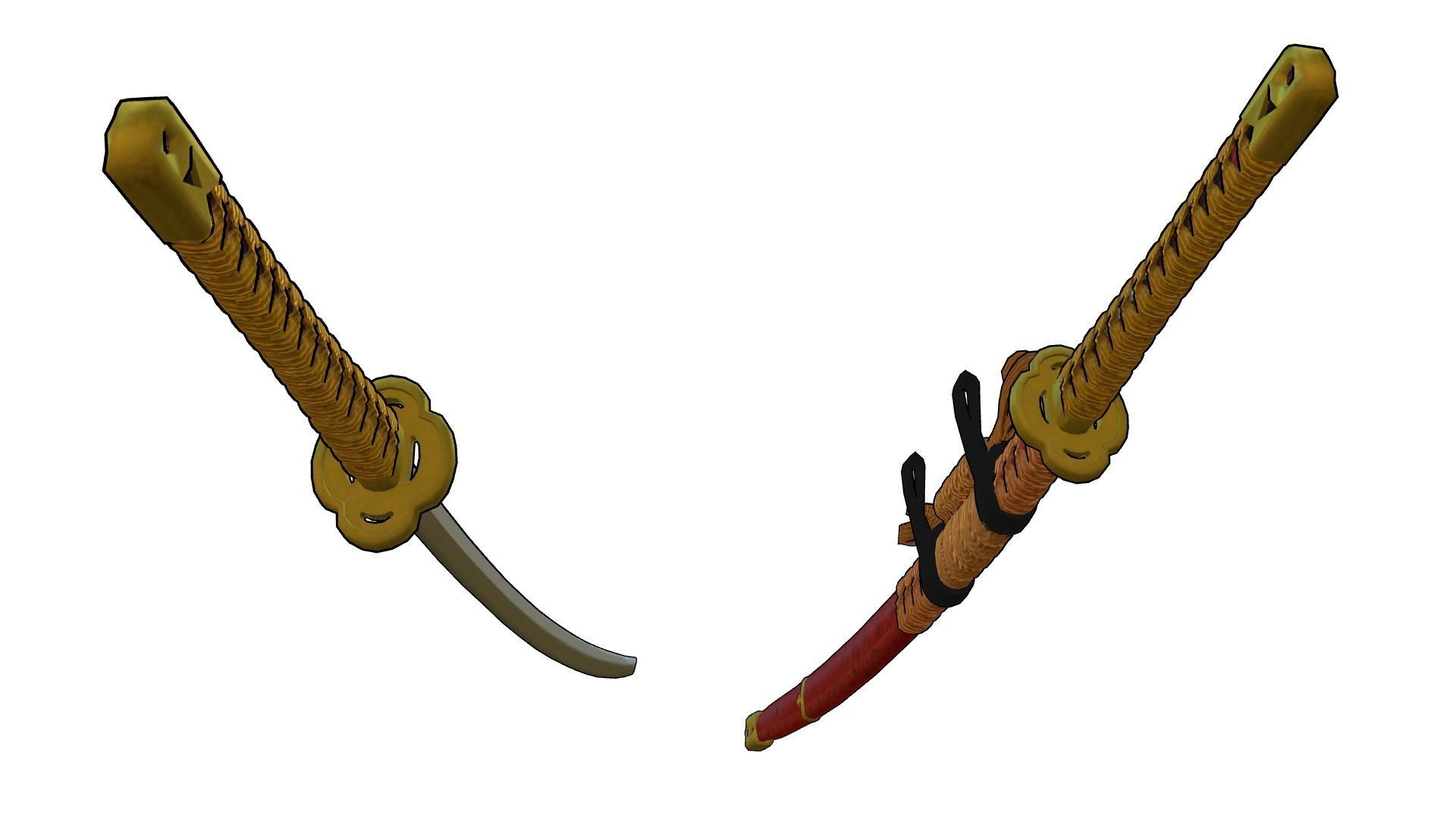 katana1 mikazukimunechika Low-poly 3D model_6