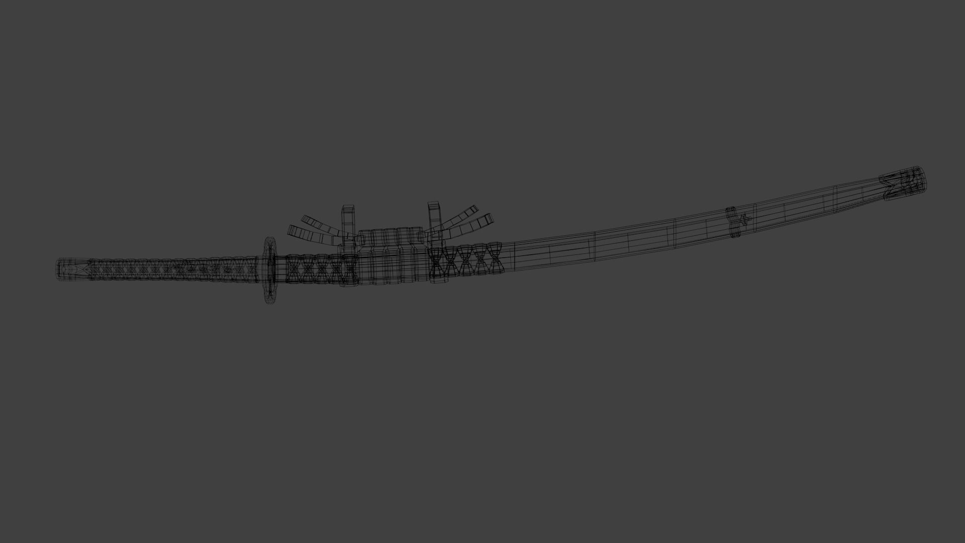katana1 mikazukimunechika Low-poly 3D model_7