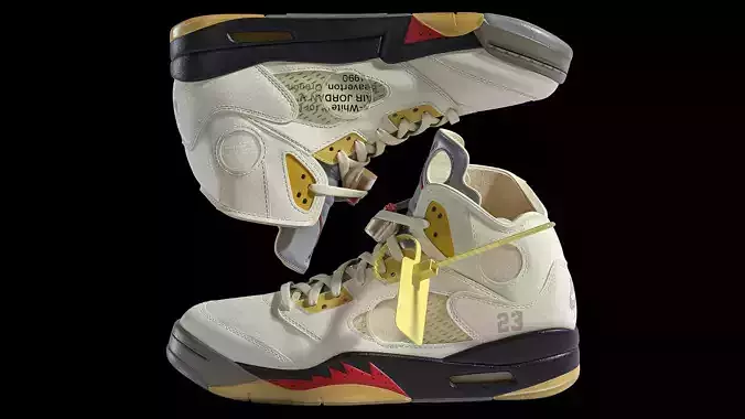 Off White Nike Jordan 5 White