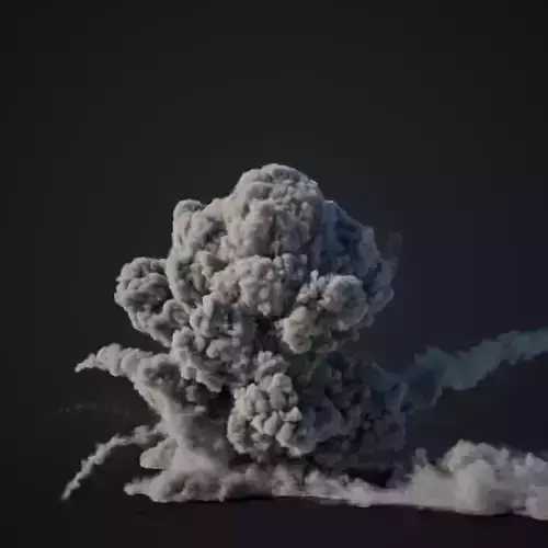 VDB Animated Explosion 2 vol1 3D model