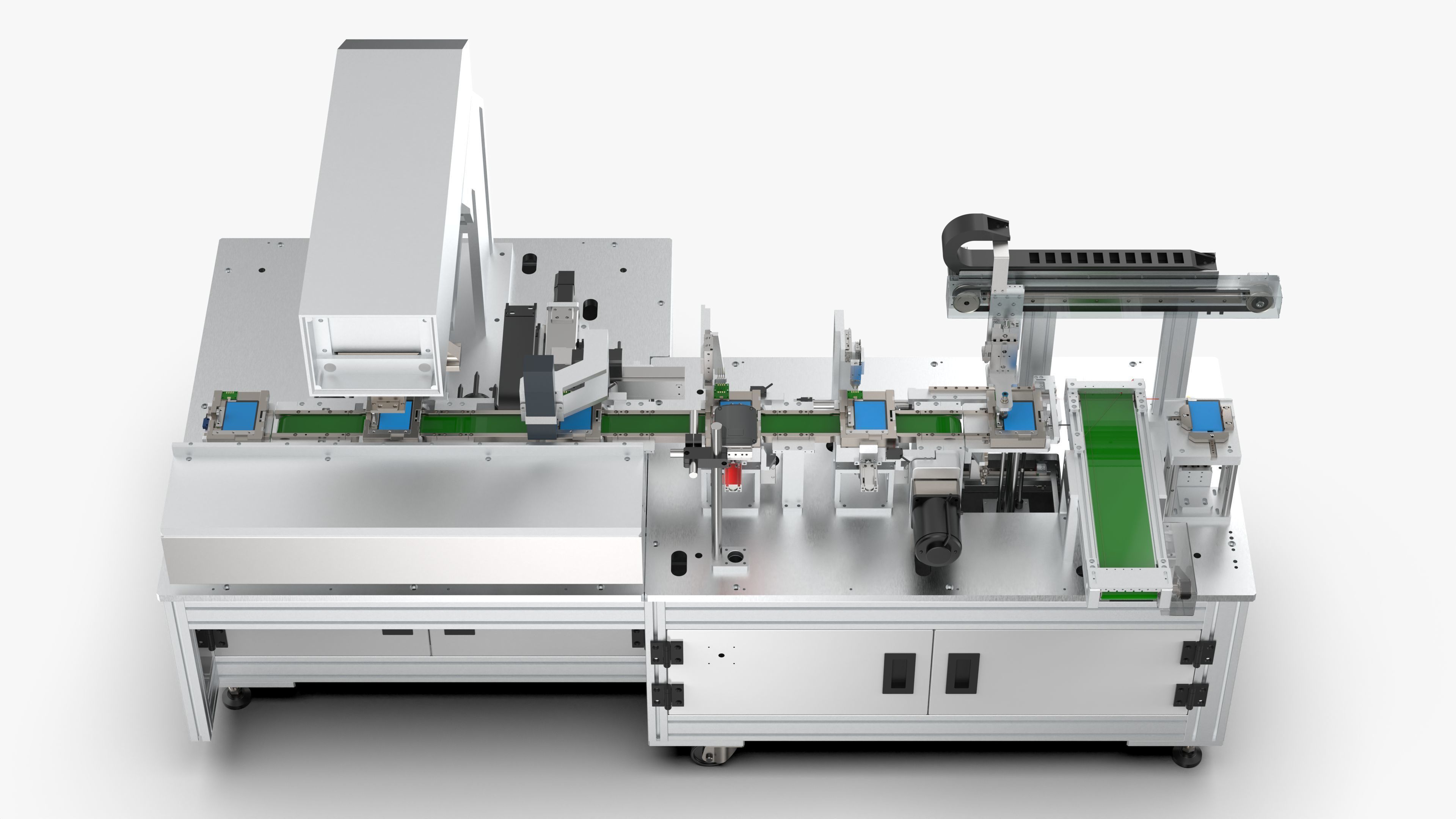 Fully Automatic Battery Pad Printing Inkjet Testing Machine 3D model_17