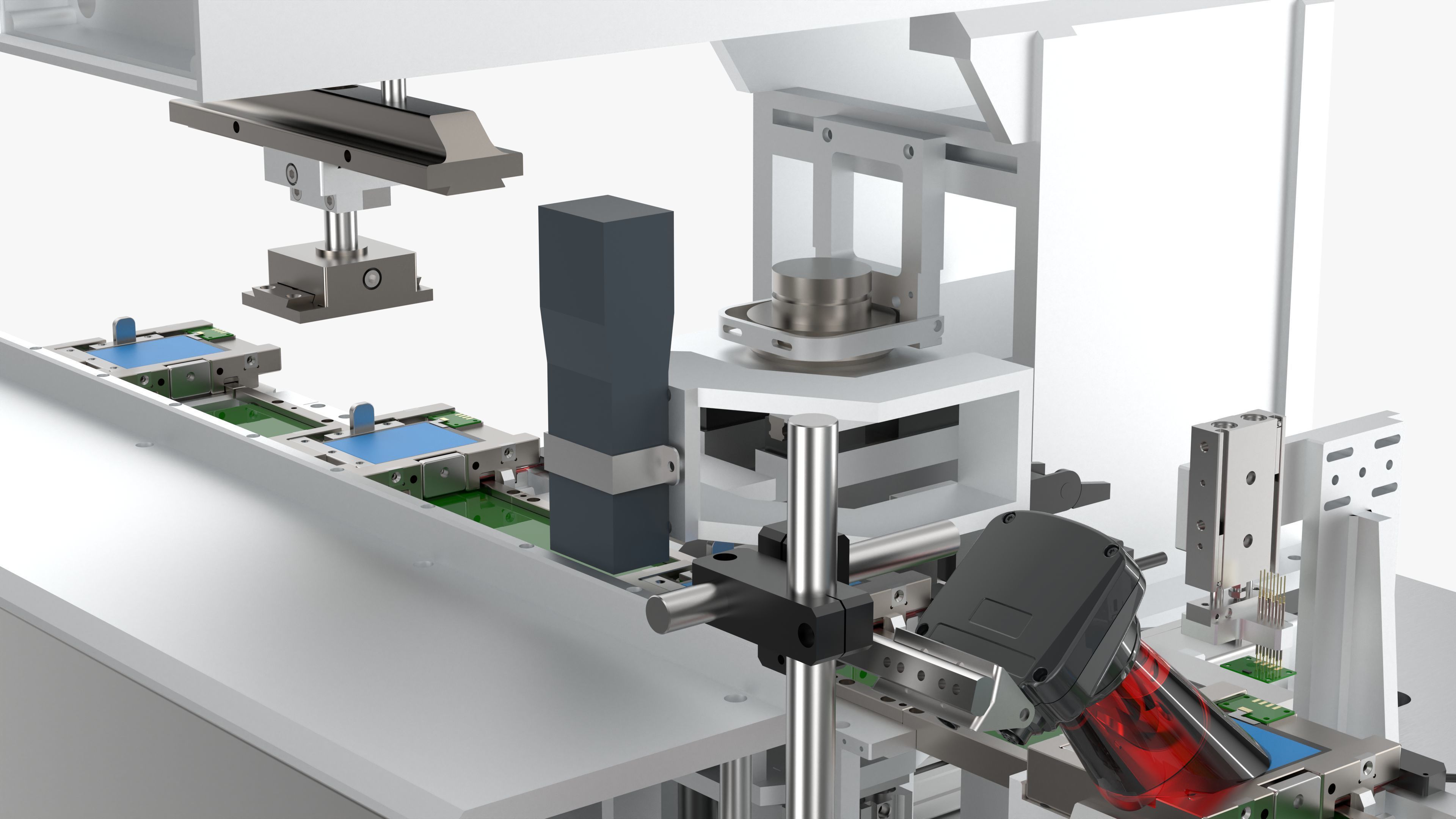 Fully Automatic Battery Pad Printing Inkjet Testing Machine 3D model_21