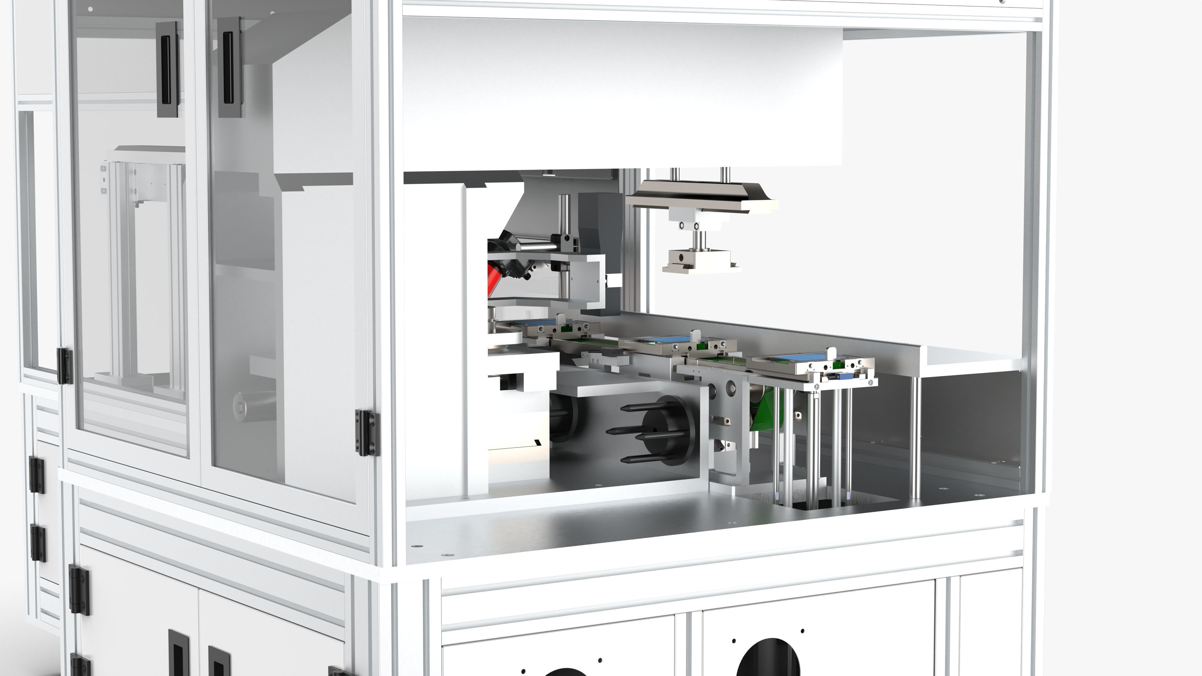 Fully Automatic Battery Pad Printing Inkjet Testing Machine 3D model_13