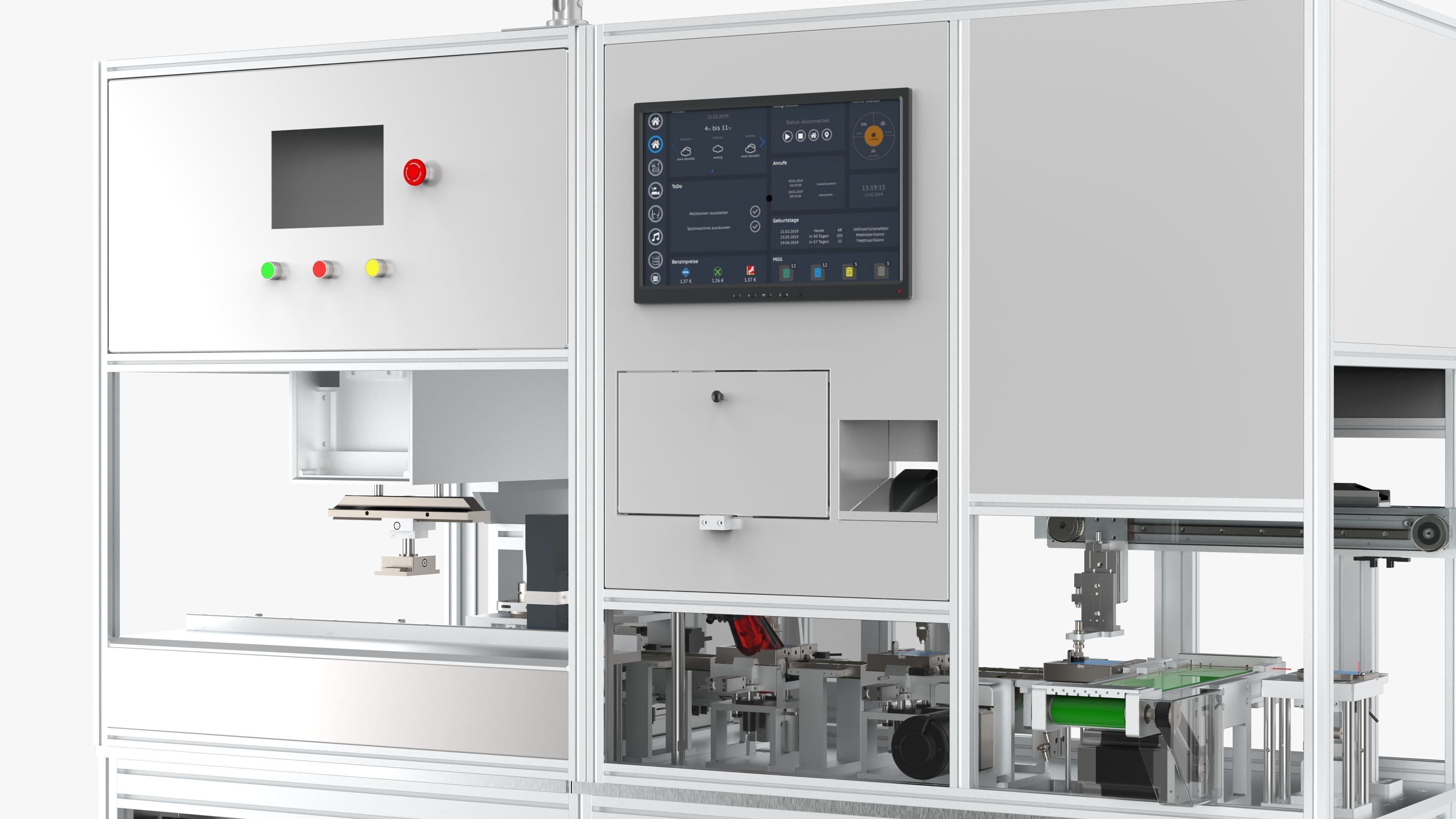 Fully Automatic Battery Pad Printing Inkjet Testing Machine 3D model_10