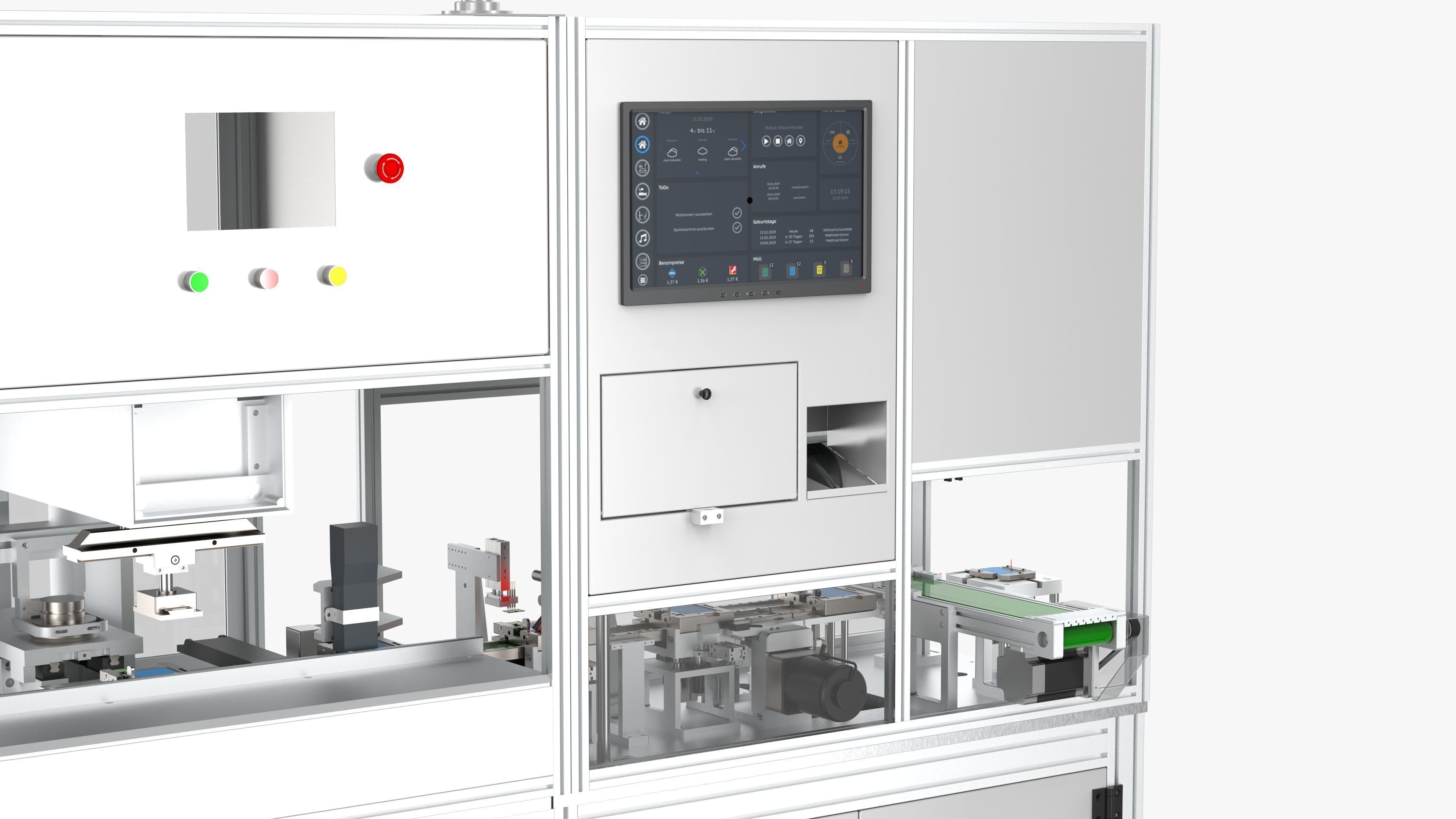 Fully Automatic Battery Pad Printing Inkjet Testing Machine 3D model_9