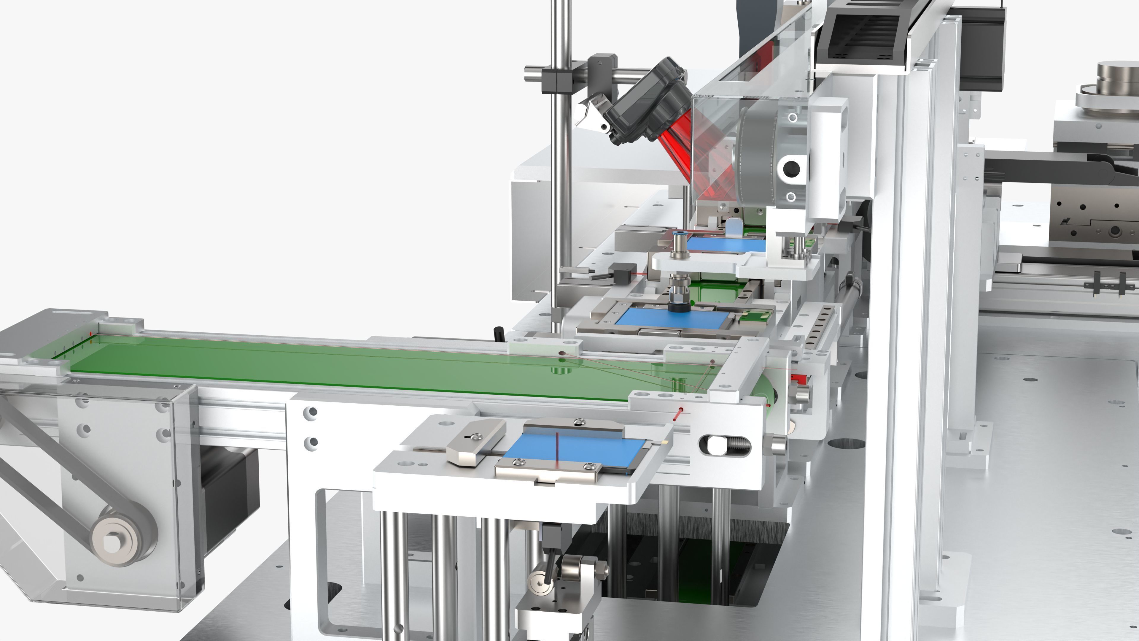 Fully Automatic Battery Pad Printing Inkjet Testing Machine 3D model_23