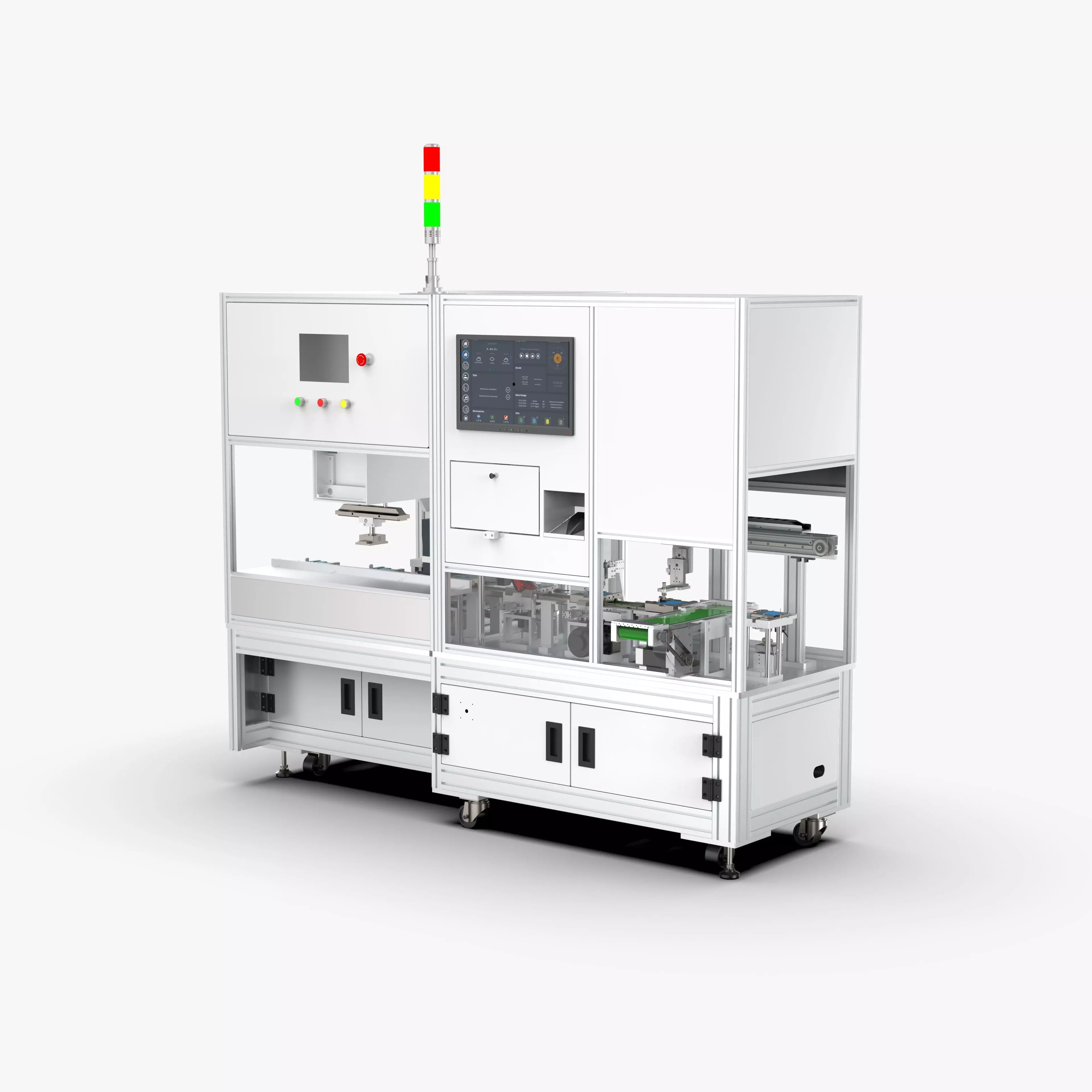 Fully Automatic Battery Pad Printing Inkjet Testing Machine 3D model_0