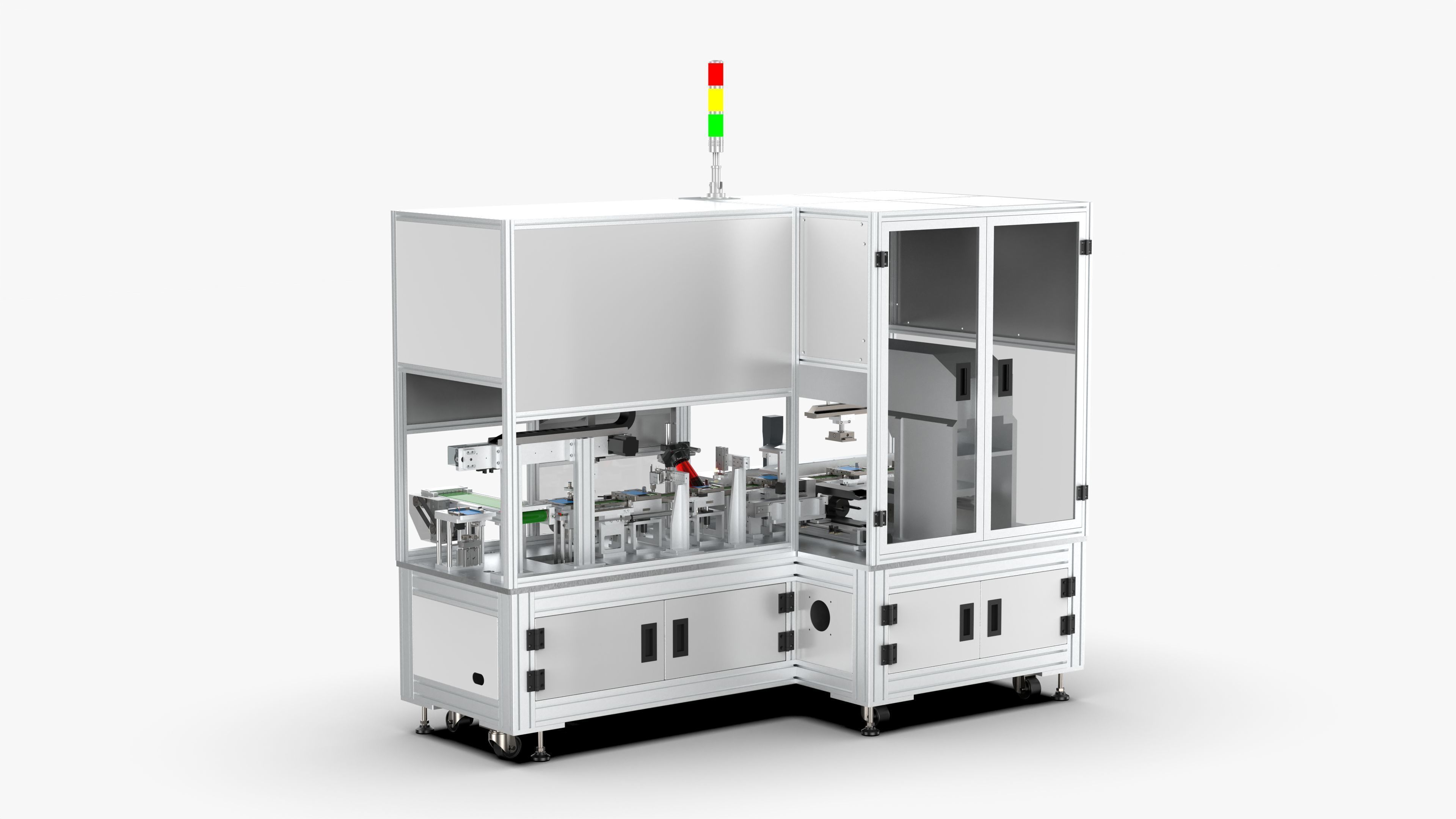 Fully Automatic Battery Pad Printing Inkjet Testing Machine 3D model_2