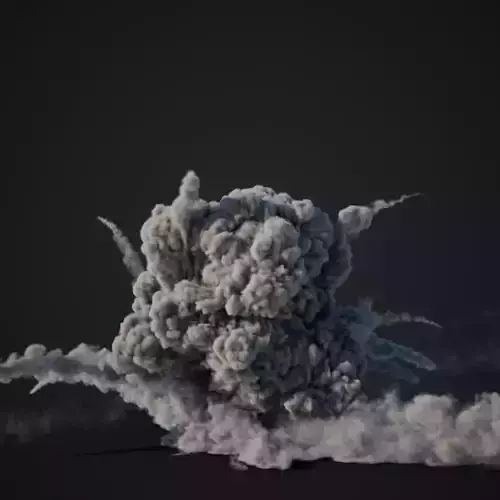 VDB Animated Explosion 18 vol1