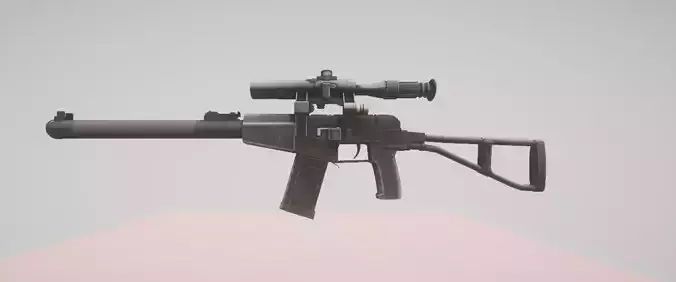 Modern Rifle With Scope